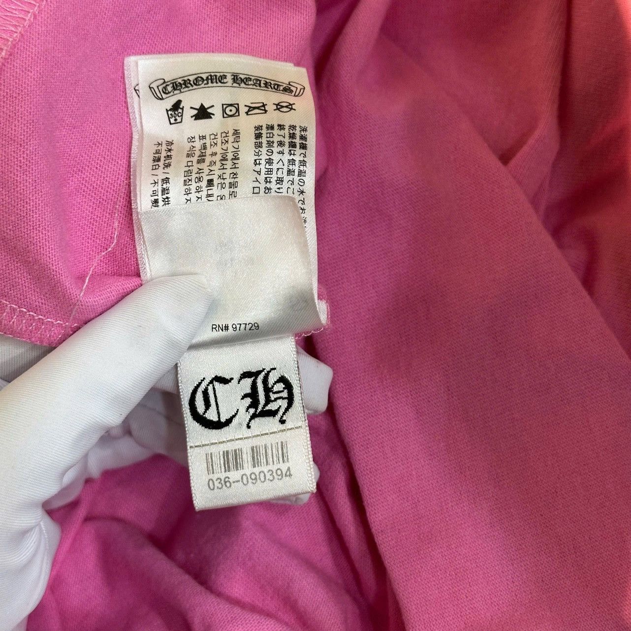 Chrome Hearts CHROME HEARTS Scroll Logo T-Shirt PINK Size M / US 6-8 / IT 42-44 - 12 Thumbnail