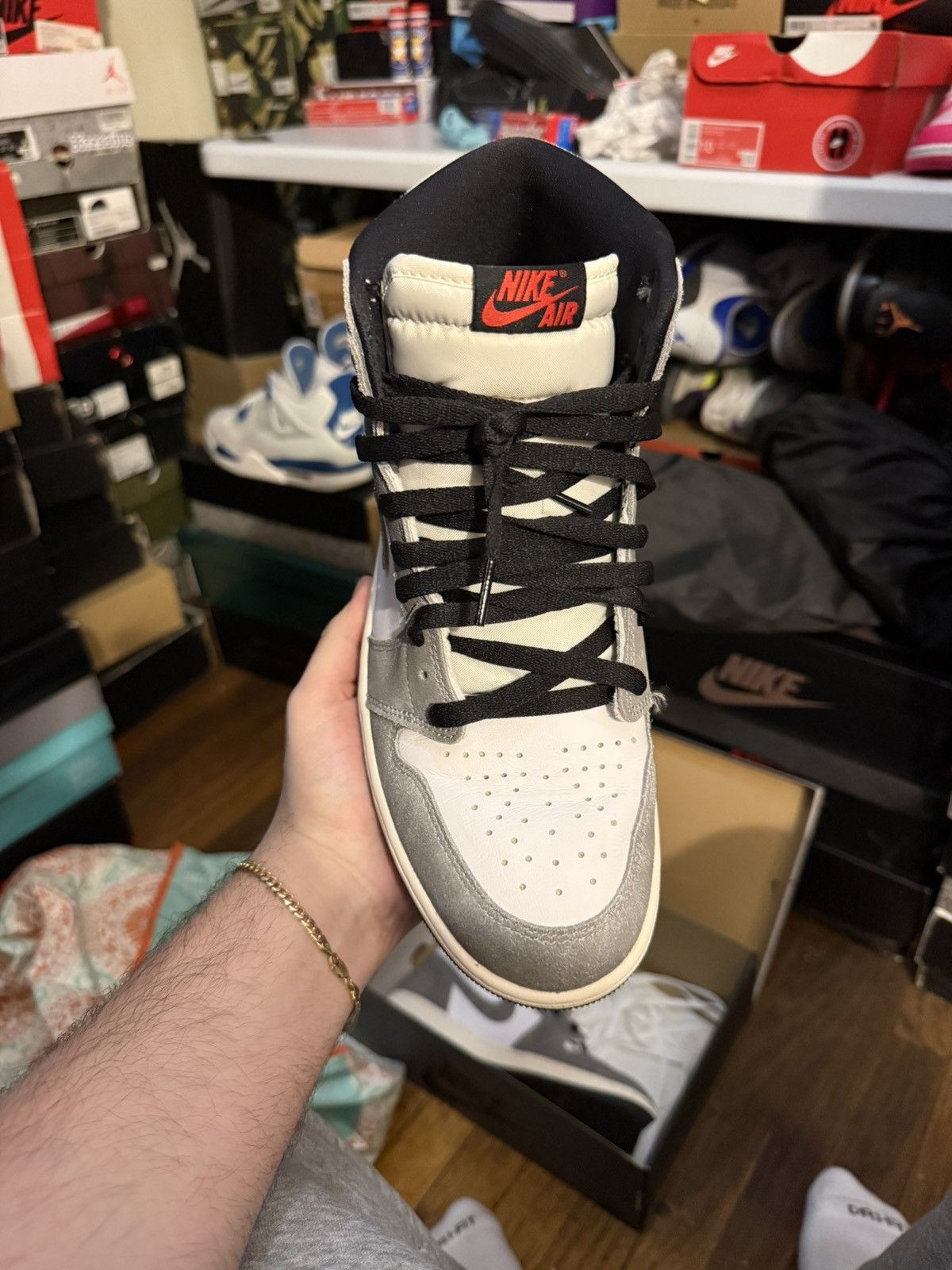 Jordan Brand Jordan retro 1 high washed black sz 9.5 Size US 9.5 / EU 42-43 - 2 Thumbnail