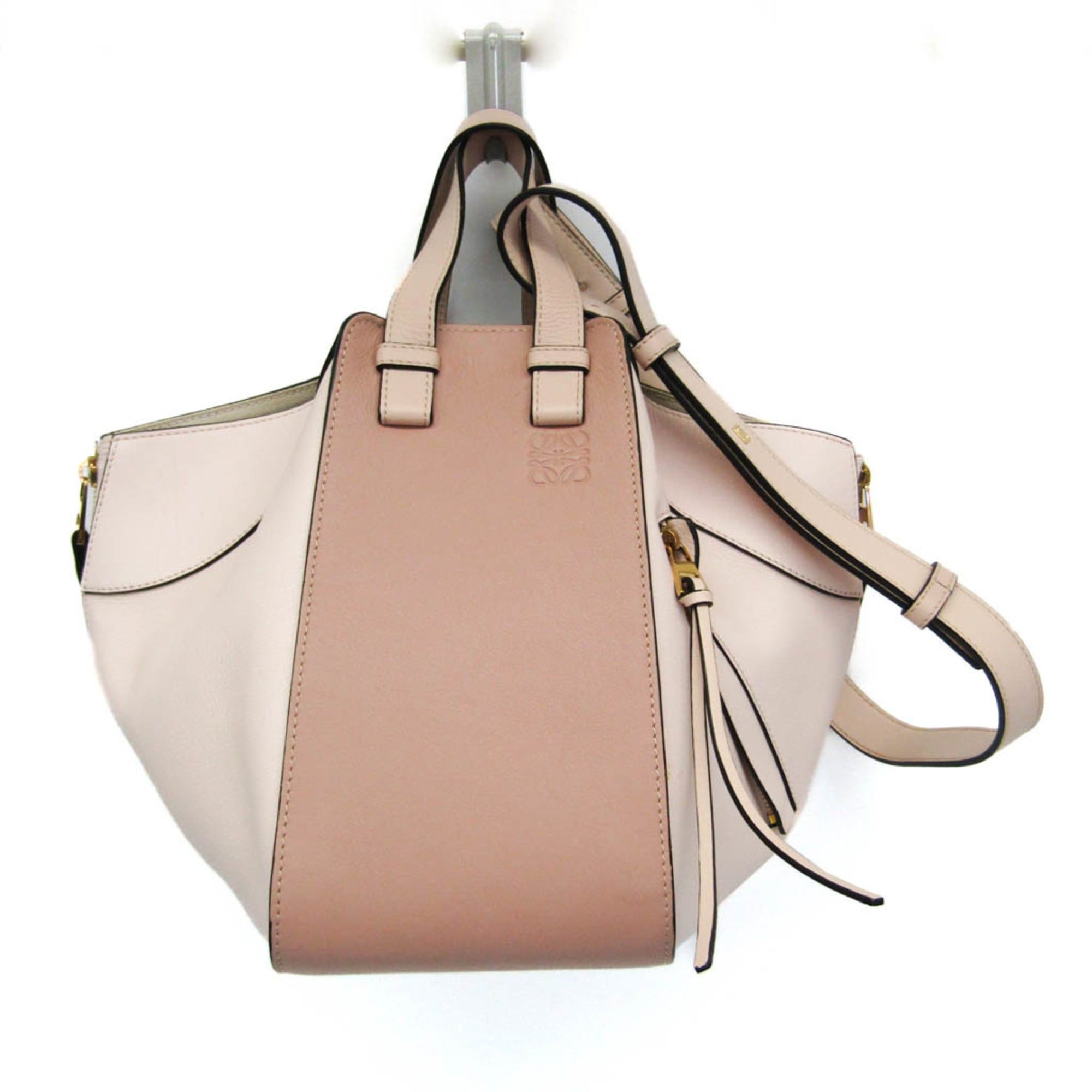 Loewe Loewe Hammock Small 387.30TS35 Women's Leather Handbag,Shoulder Bag Light Pink,Pink Beige Size ONE SIZE - 1 Thumbnail
