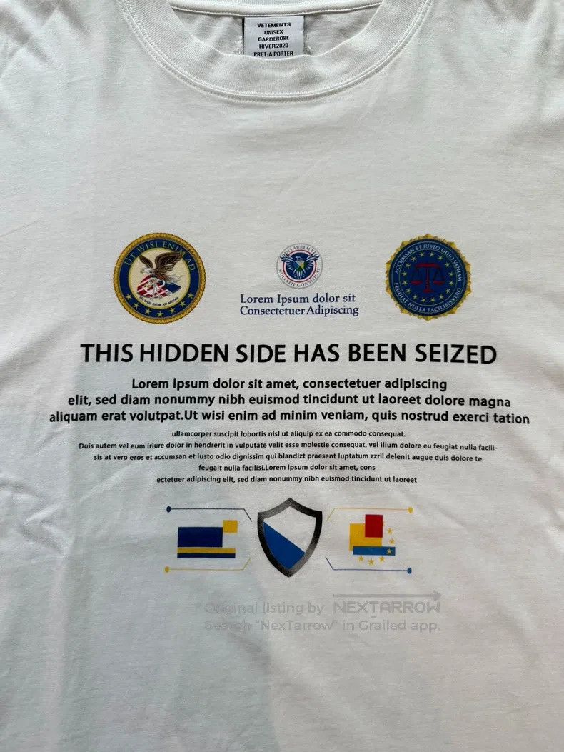 Vetements Vetements Dark Web Season Print T-Shirt Size US S / EU 44-46 / 1 - 3 Thumbnail