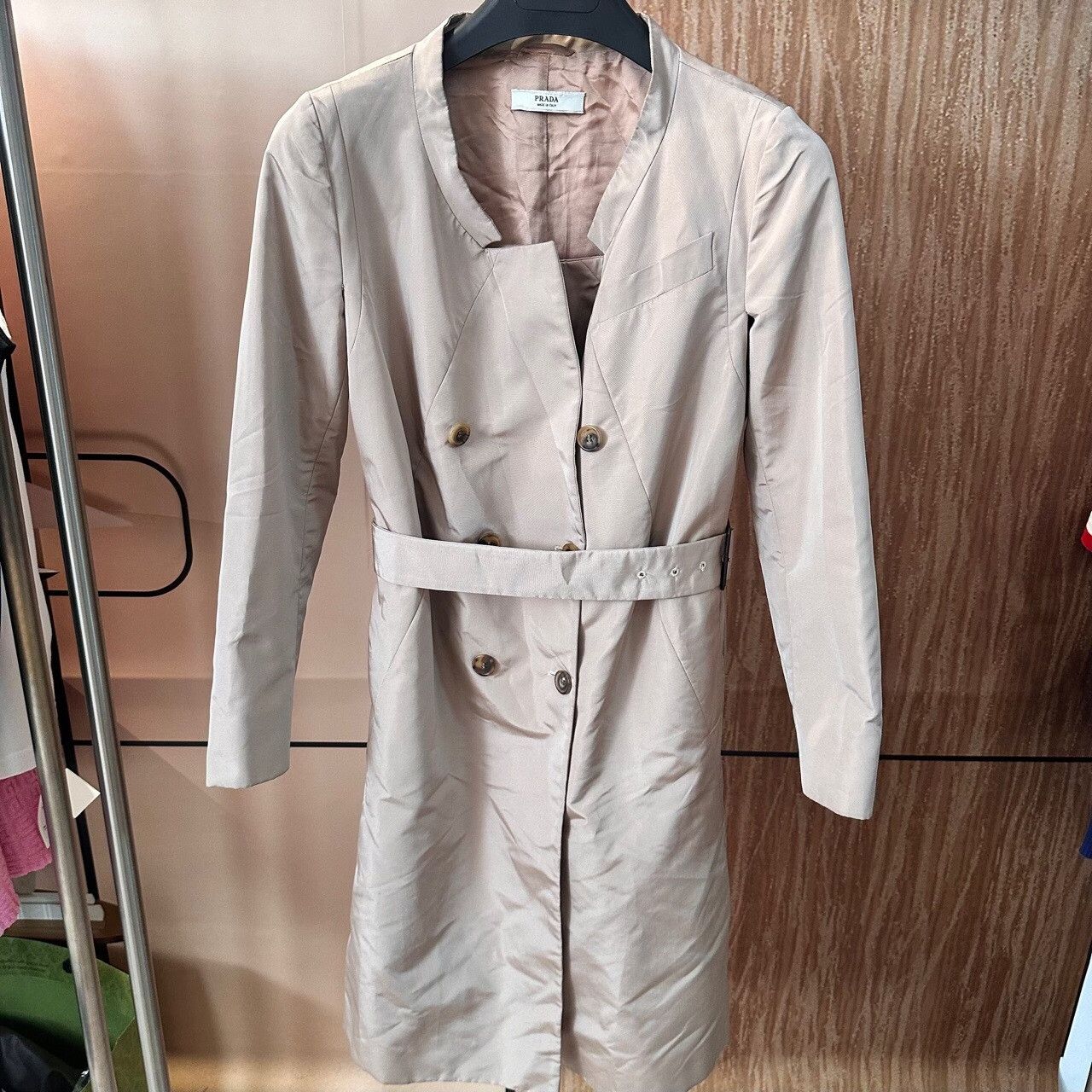 Prada Prada Nylon Long Coat S Women Size S / US 4 / IT 40 - 1 Thumbnail