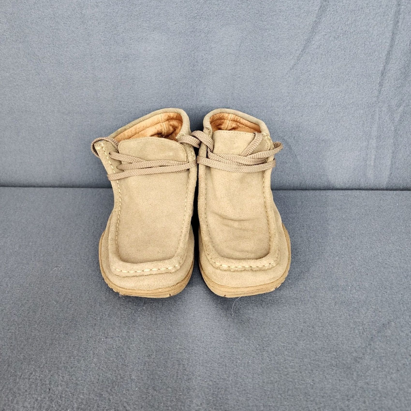 Roots Roots 73 Canada Mens Boots 8M Windsors Chukka Suede Leather Ankle Driving Casual Boots Mens 8 Beige Leather Chukka Boots Canada Mens Shoes Size US 8 / EU 41 - 3 Thumbnail