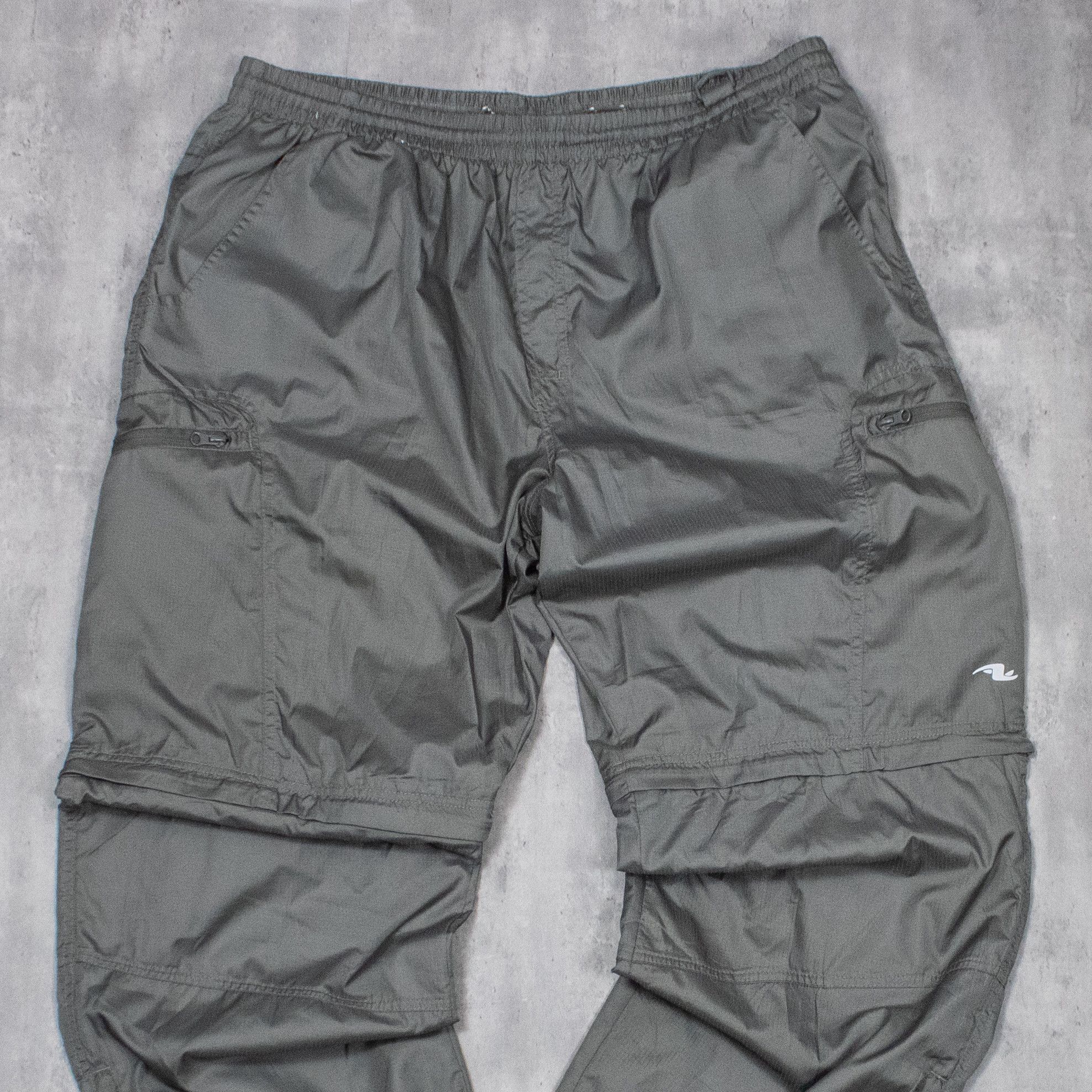 Athletic Works Y2K 00's Grey Baggy Relax Fit Wide Legged Cargo Track Pant's Size US 36 / EU 52 - 4 Thumbnail