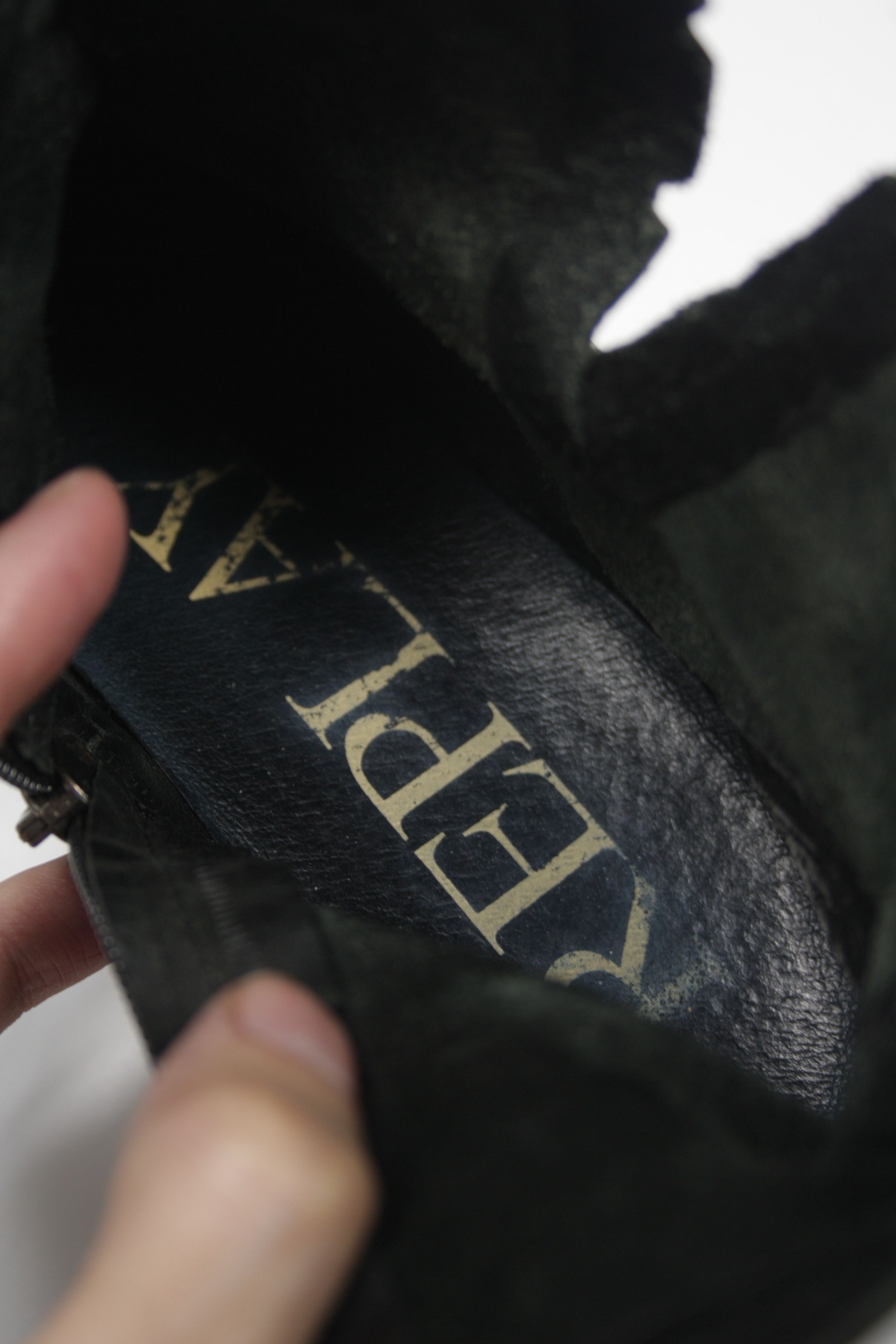 Replay × Vintage Replay Y2K Leather Buckle Strap Zip Ankle Boots Shoes Size US 7 / IT 37 - 11 Thumbnail