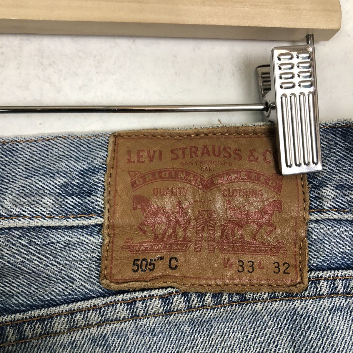 Levi's Vintage Clothing 🔥VINTAGE LEVI’S LOT 505 STRAIGHT CUT DISTRESSED DENIM JEANS Size US 32 / EU 48 - 10 Thumbnail