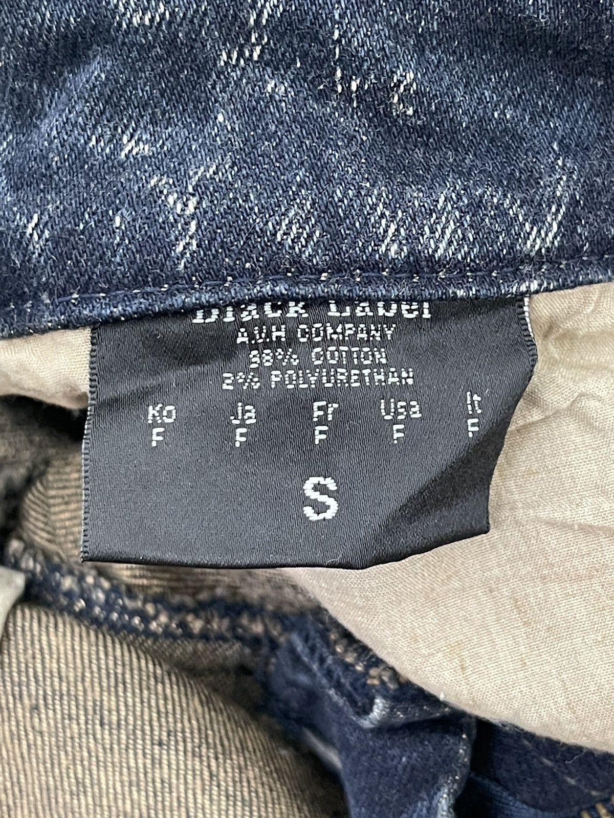 Japanese Brand Flare Jeans Slim AVH Distress Stretch Boot Cut 6🟦4 Size US 30 / EU 46 - 20 Thumbnail