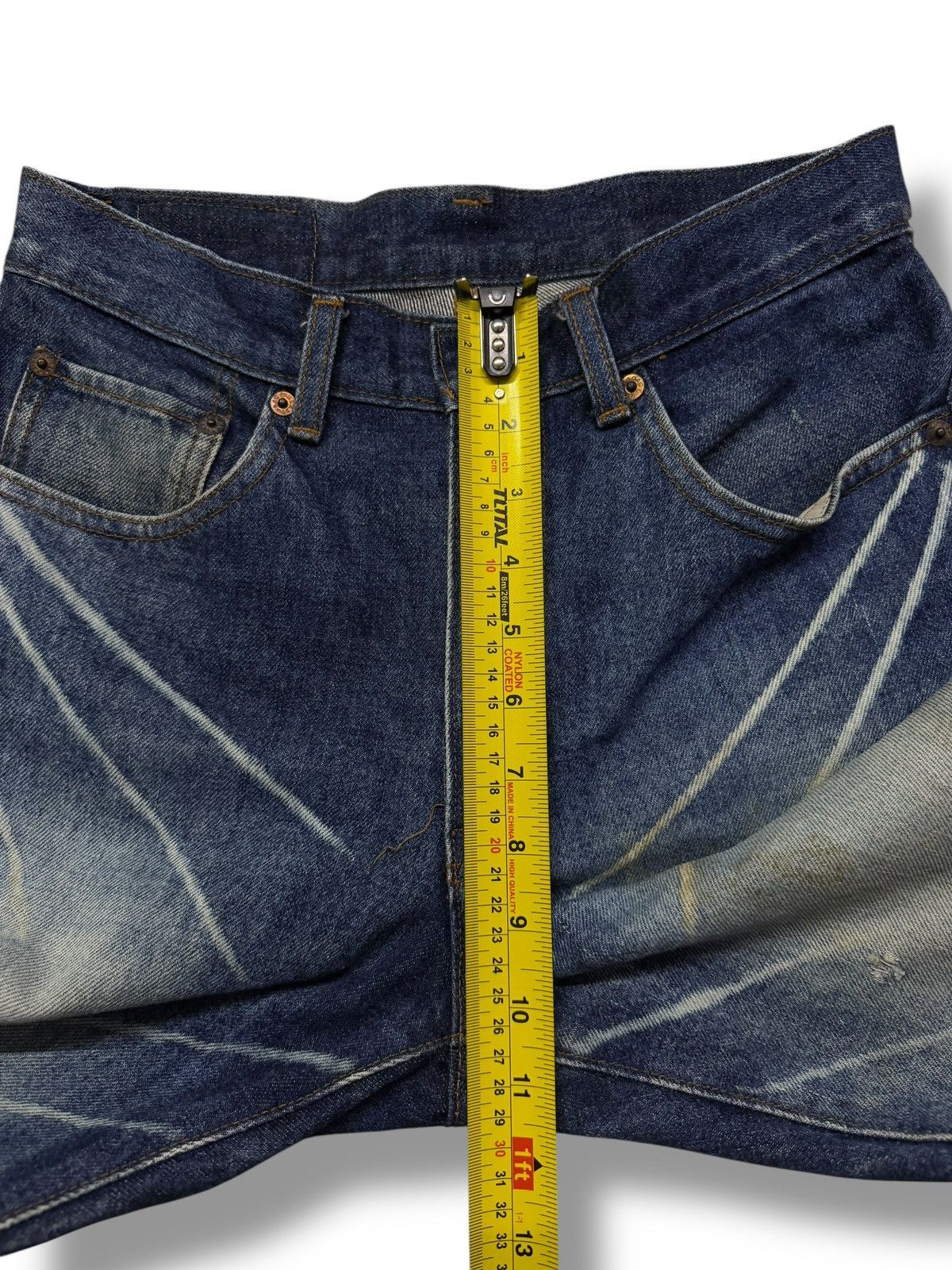 If Six Was Nine Vintage 00s GL Heart Japanese Archive Whisker Denim Jeans 28 Size US 28 / EU 44 - 16 Thumbnail