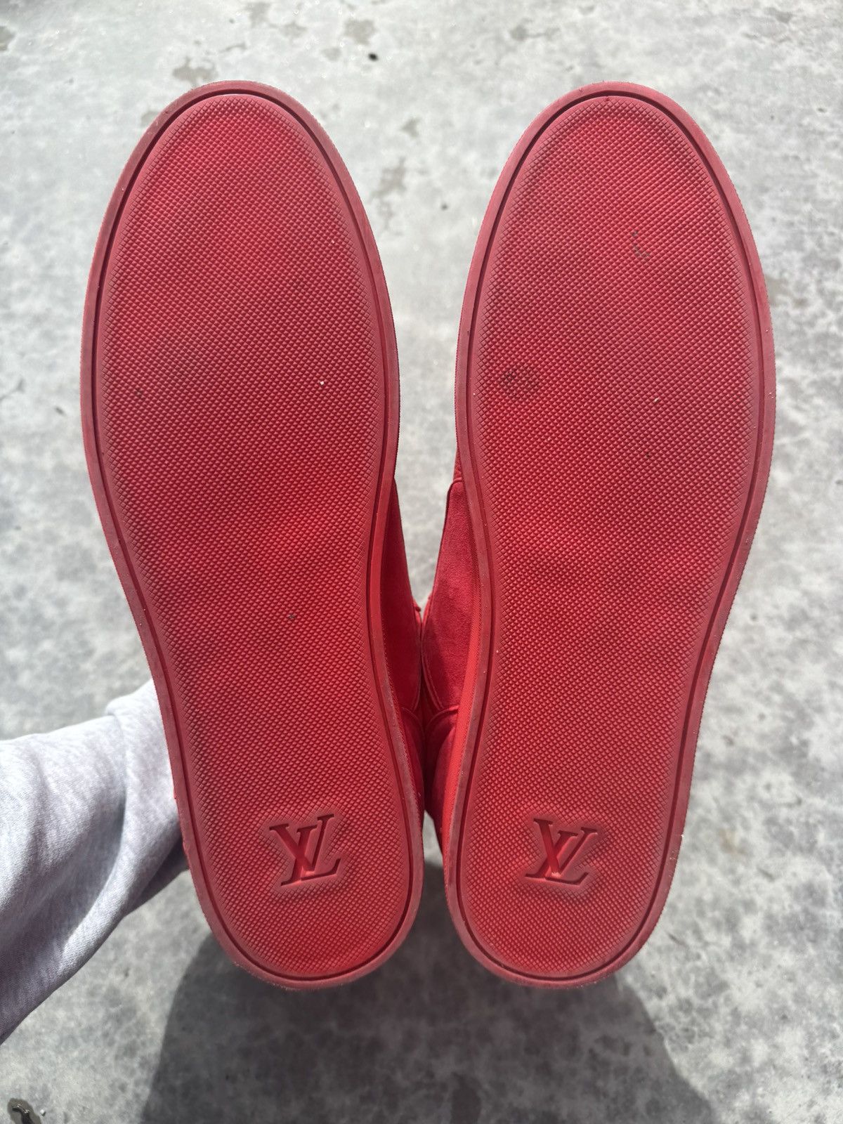 Louis Vuitton LOUIS VUITTON DON X KANYE WEST RED SNEAKERS SZ 13 LV / 14-15 Size US 13 / EU 46 - 5 Thumbnail