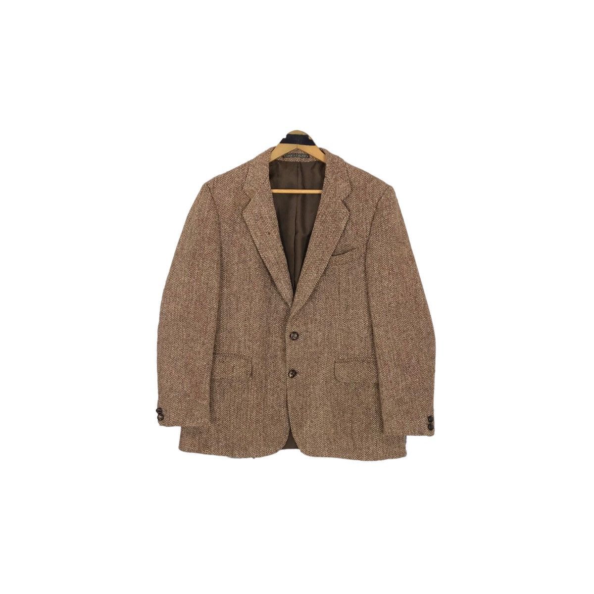 Harris Tweed Vintage 80s Harris Tweed X Charles Barker Tweed Coat Size US S / EU 44-46 / 1 - 2 Thumbnail