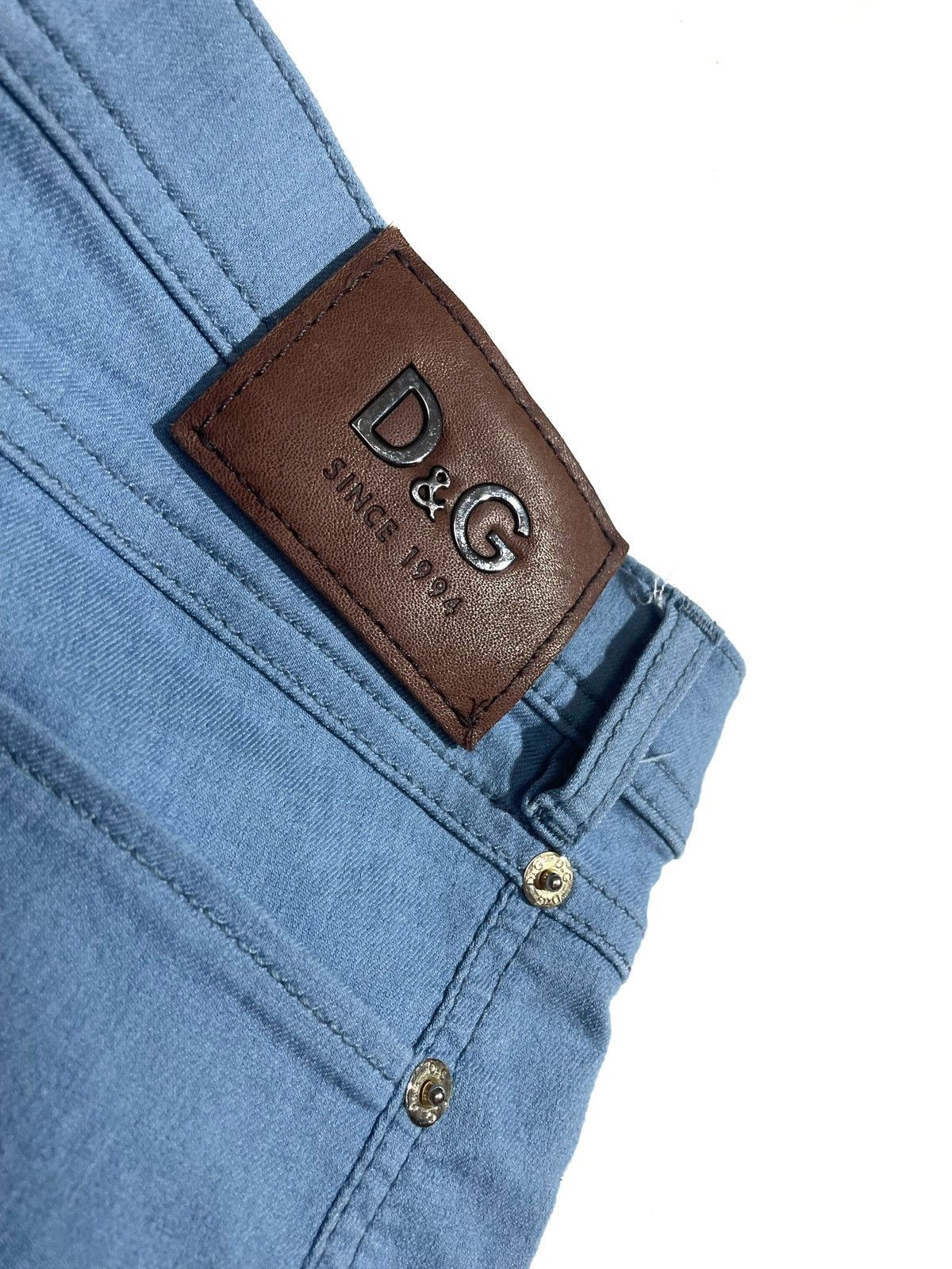 Designer × Dolce & Gabbana Women Slim Blue Jeans Dolce & Gabbana Size 26 Low Rise Girly Size 28" / US 6 / IT 42 - 10 Thumbnail