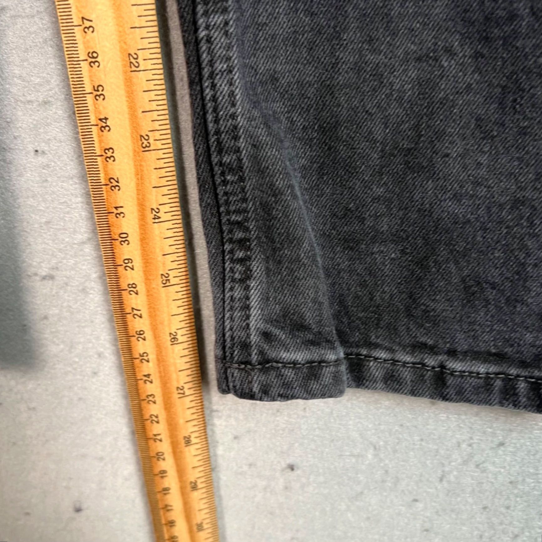 Everlane Everlane Jeans Black Denim High-Waist 25 Adult Womens Regular 28 In 5-Pocket Denim Straight Size 42" / US 20 - 7 Thumbnail