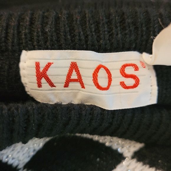Vintage Kaos Vintage New Wave 80s Sweater - M Size M / US 6-8 / IT 42-44 - 4 Thumbnail