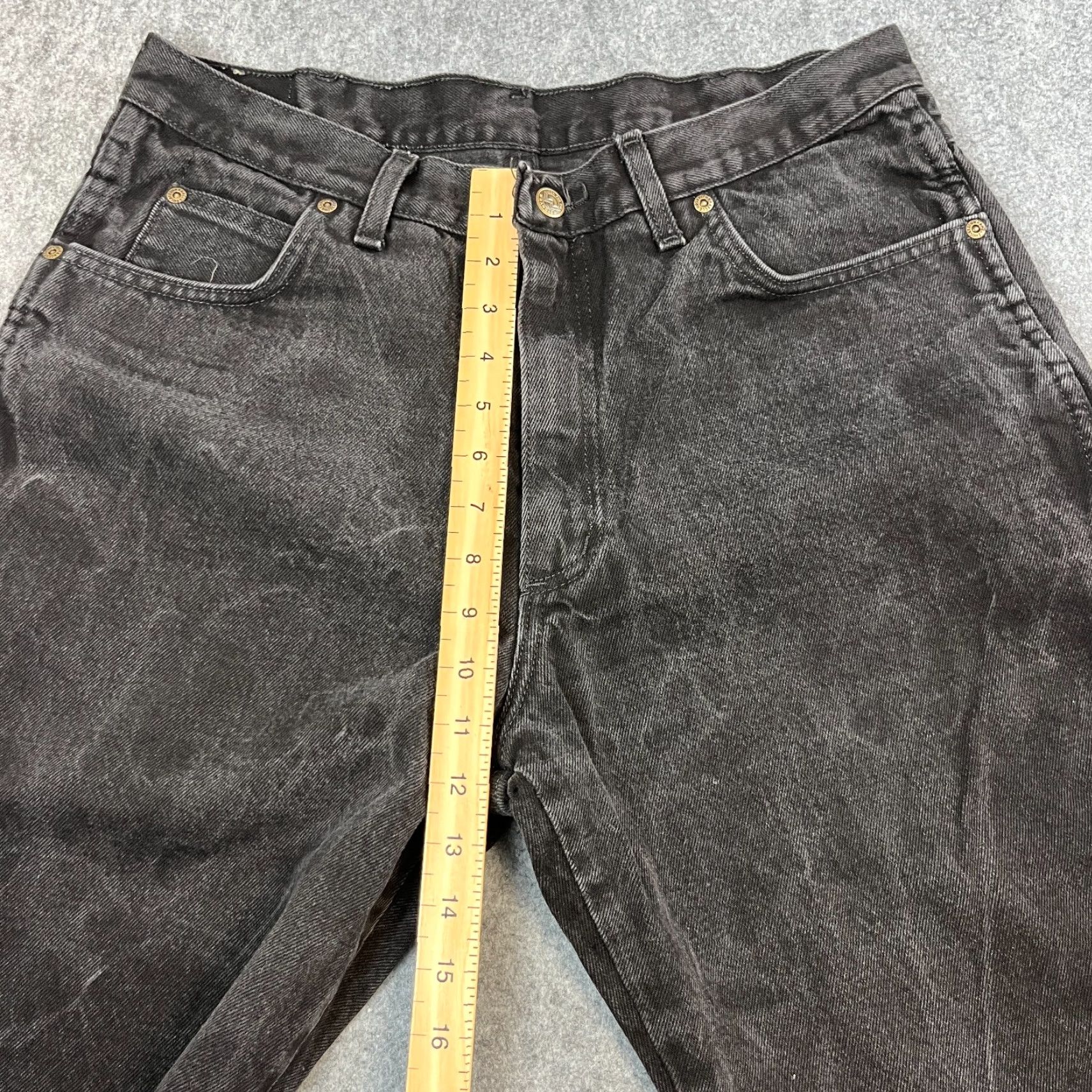 Wrangler VINTAGE Wrangler Jeans Relaxed Straight Grey Dark Wash 32 32 5-Pocket Denim Cotton Men Regular Jeans Wesern Cowboy - Mens Size US 32 / EU 48 - 5 Thumbnail