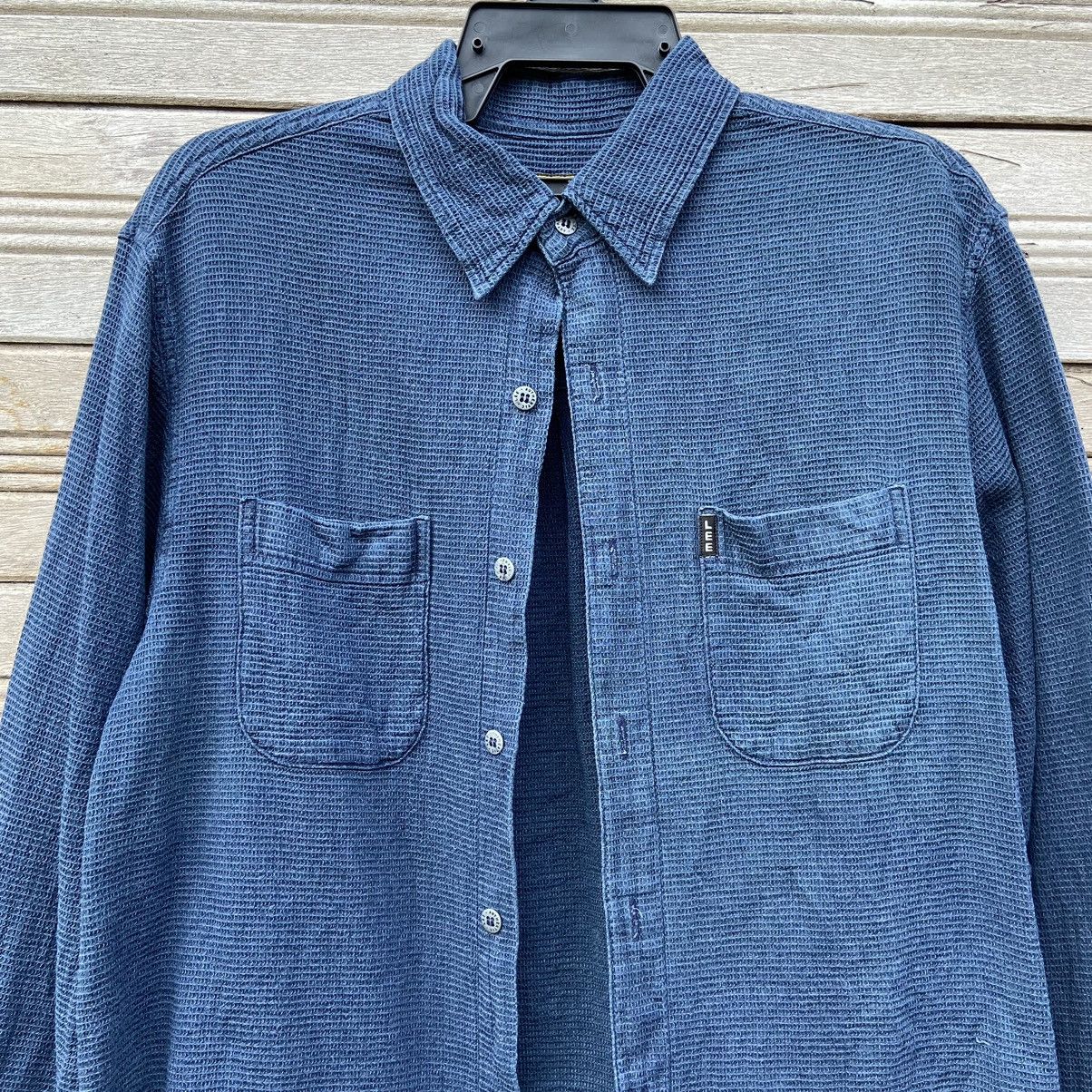 Japanese Brand × Lee × Vintage Lee Sanforized Waffle Shirt Size US S / EU 44-46 / 1 - 4 Thumbnail