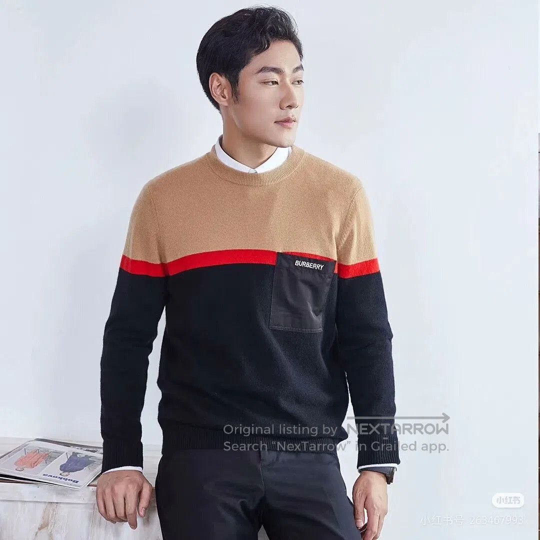 Burberry Burberry Men's Color Block Knit Sweater. Size US S / EU 44-46 / 1 - 5 Thumbnail