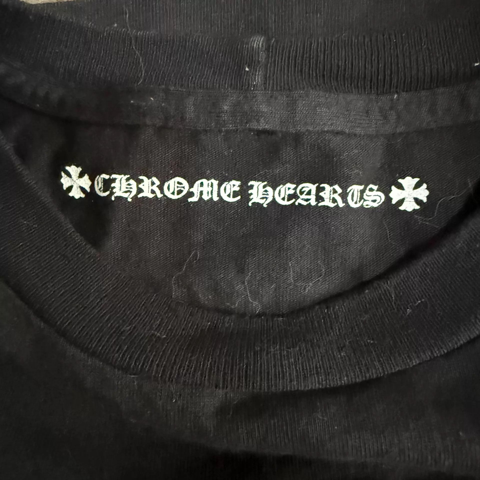 Chrome Hearts Chrome Hearts Black USA Sanskrit Slogan Back Tee Size US M / EU 48-50 / 2 - 4 Thumbnail