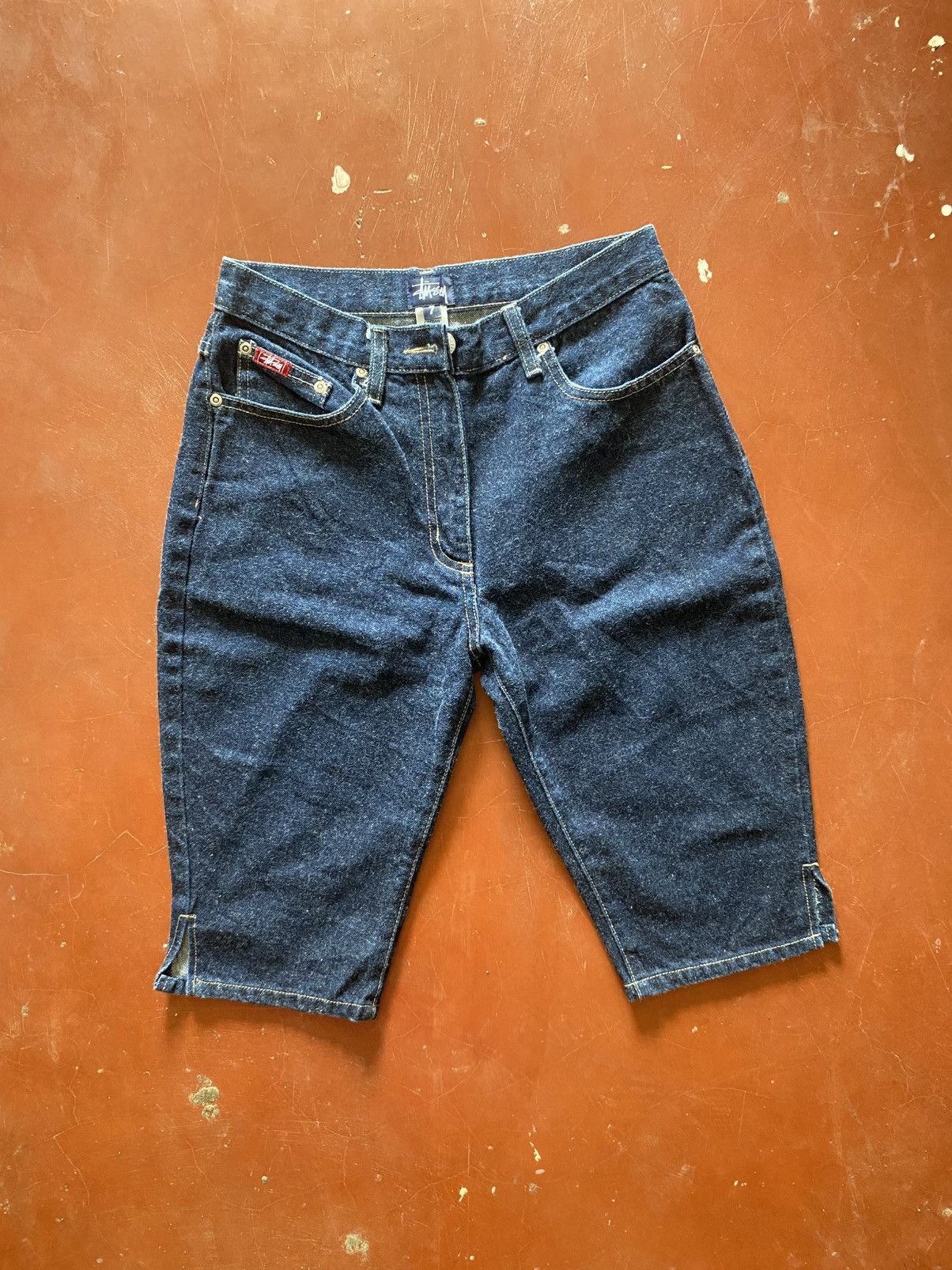 Stussy VINTAGE STUSSY DENIM SHORTS Size US 28 / EU 44 - 1 Thumbnail