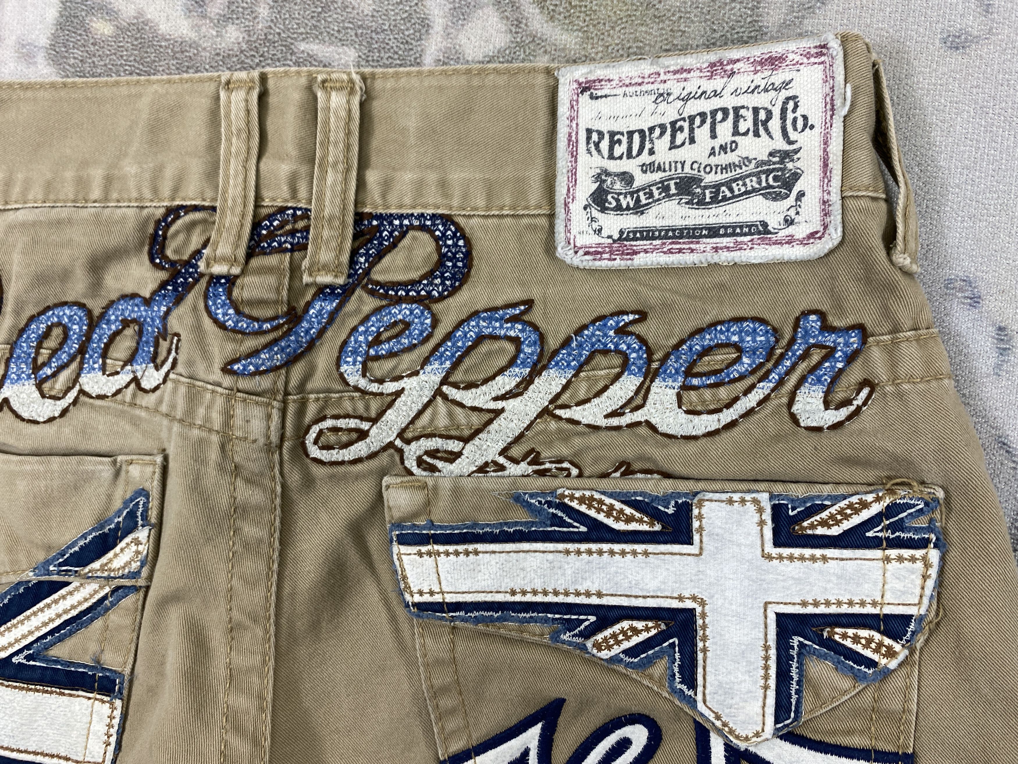 Japanese Brand Distressed Khaki Vintage RedPepper Jeans 33x33 Denim- JN3684 Size US 33 - 13 Thumbnail