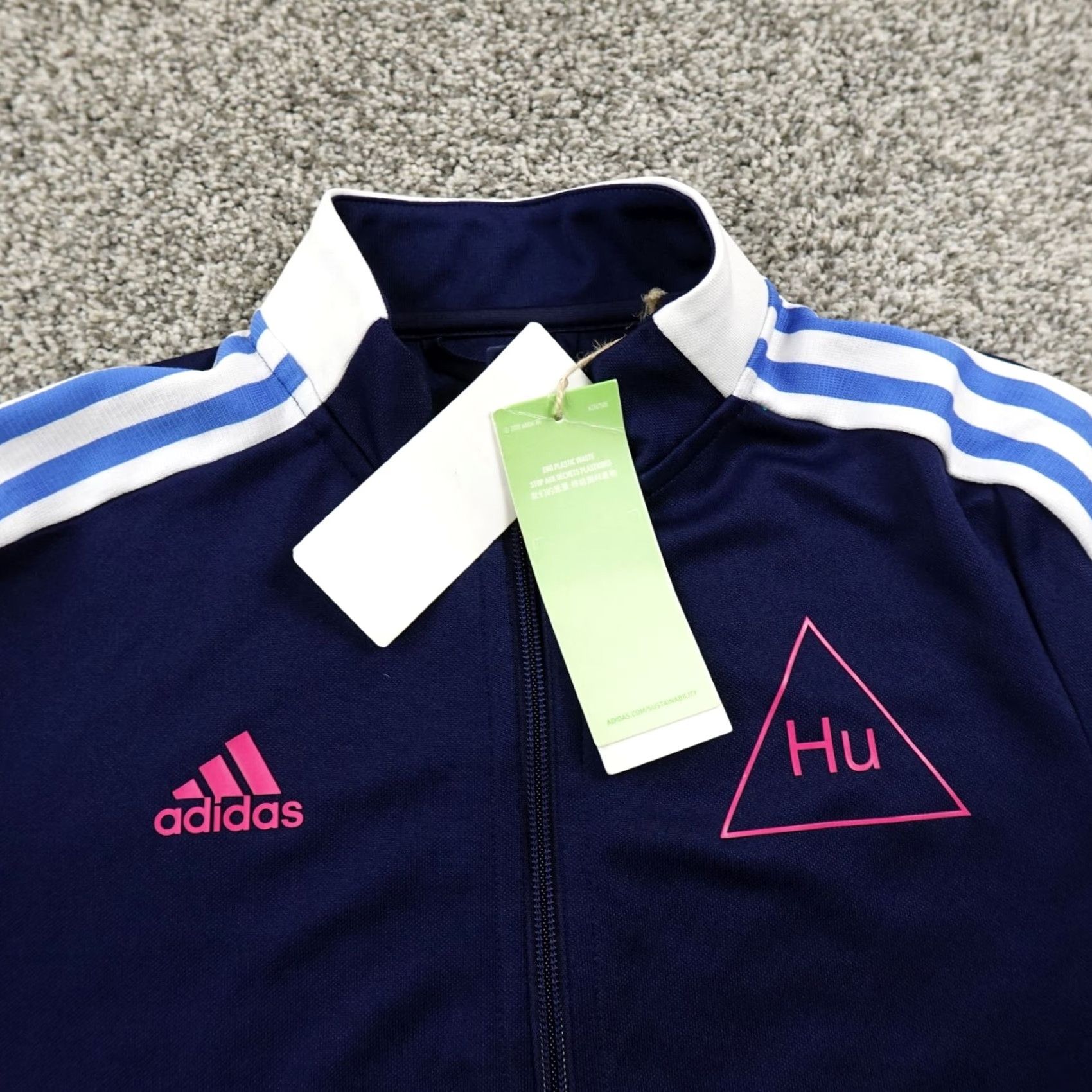 Adidas adidas Jacket Womens S Blue Pharrell Williams Human Race Aeroready Full Zip TracK Size S / US 4 / IT 40 - 2 Thumbnail