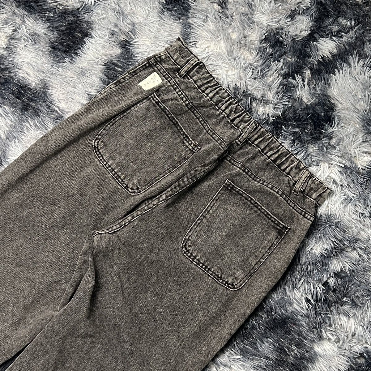 Other Unbranded Wide Loose MultiPocket Denim Cargo Pants Size US 36 / EU 52 - 4 Thumbnail