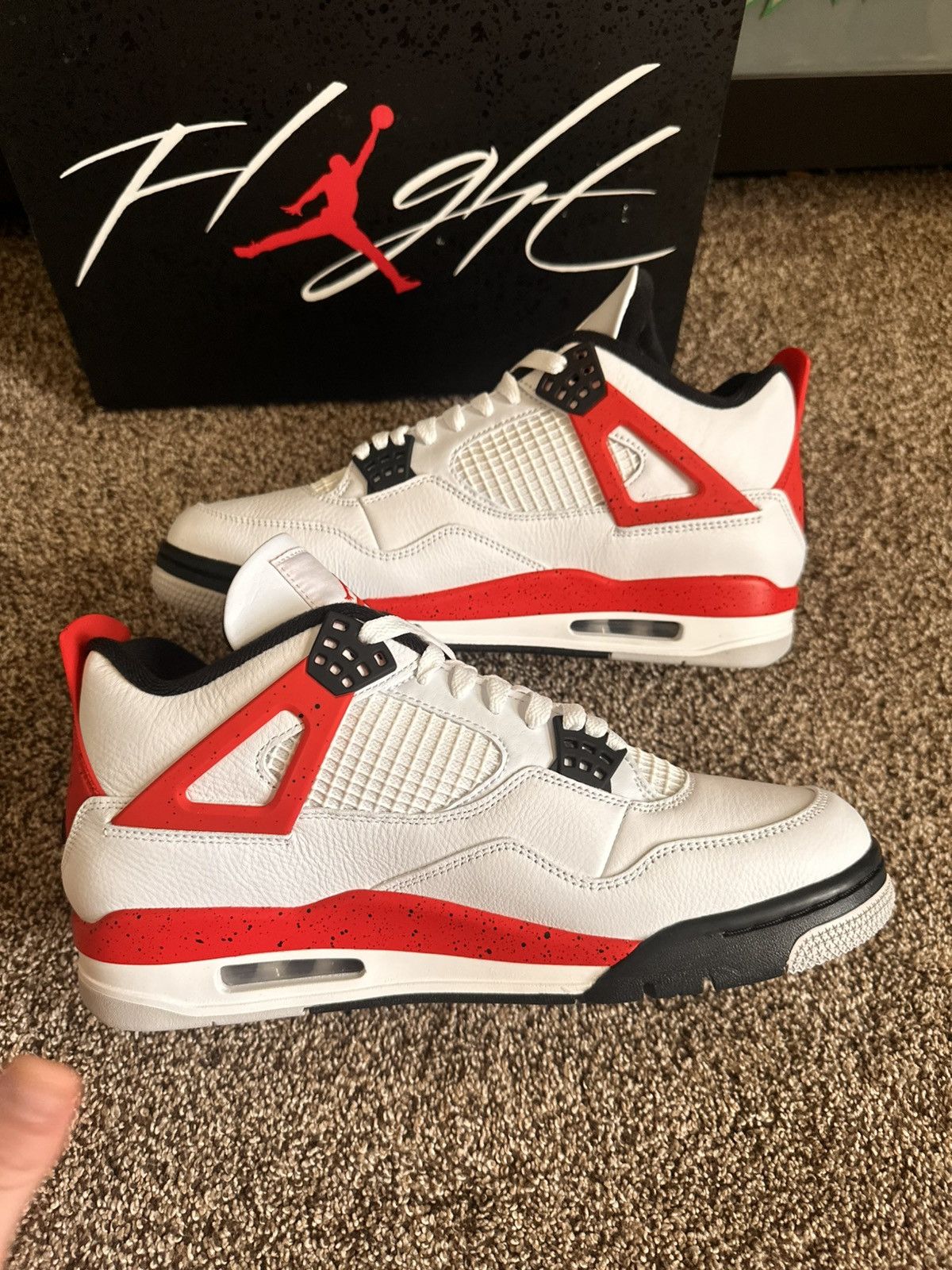 Jordan Brand Jordan 4 Retro Red Cement Size US 10 / EU 43 - 4 Thumbnail