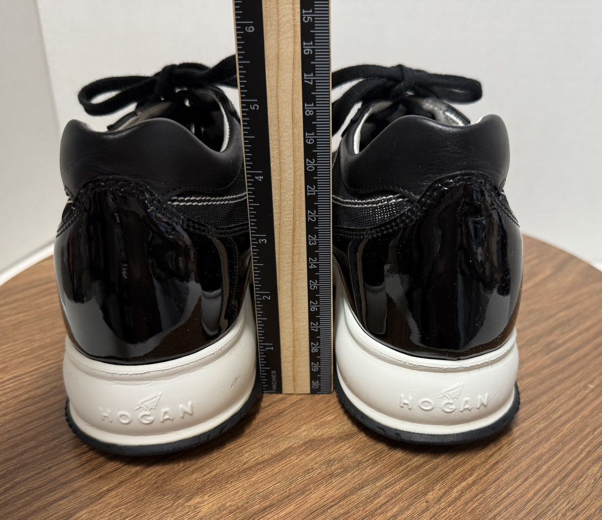 Hogan Hogan Women Perforated Black/White Metallic Leather Sneakers Size US 9 / IT 39 - 5 Thumbnail