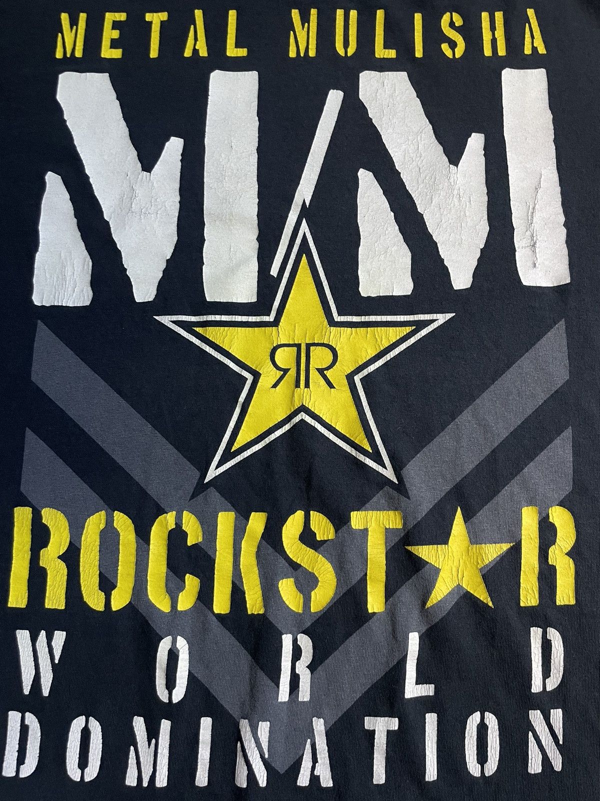 Metal Mulisha Vintage 00’s Metal Mulisha Rockstar Word Domination T-Shirt Size US L / EU 52-54 / 3 - 5 Thumbnail