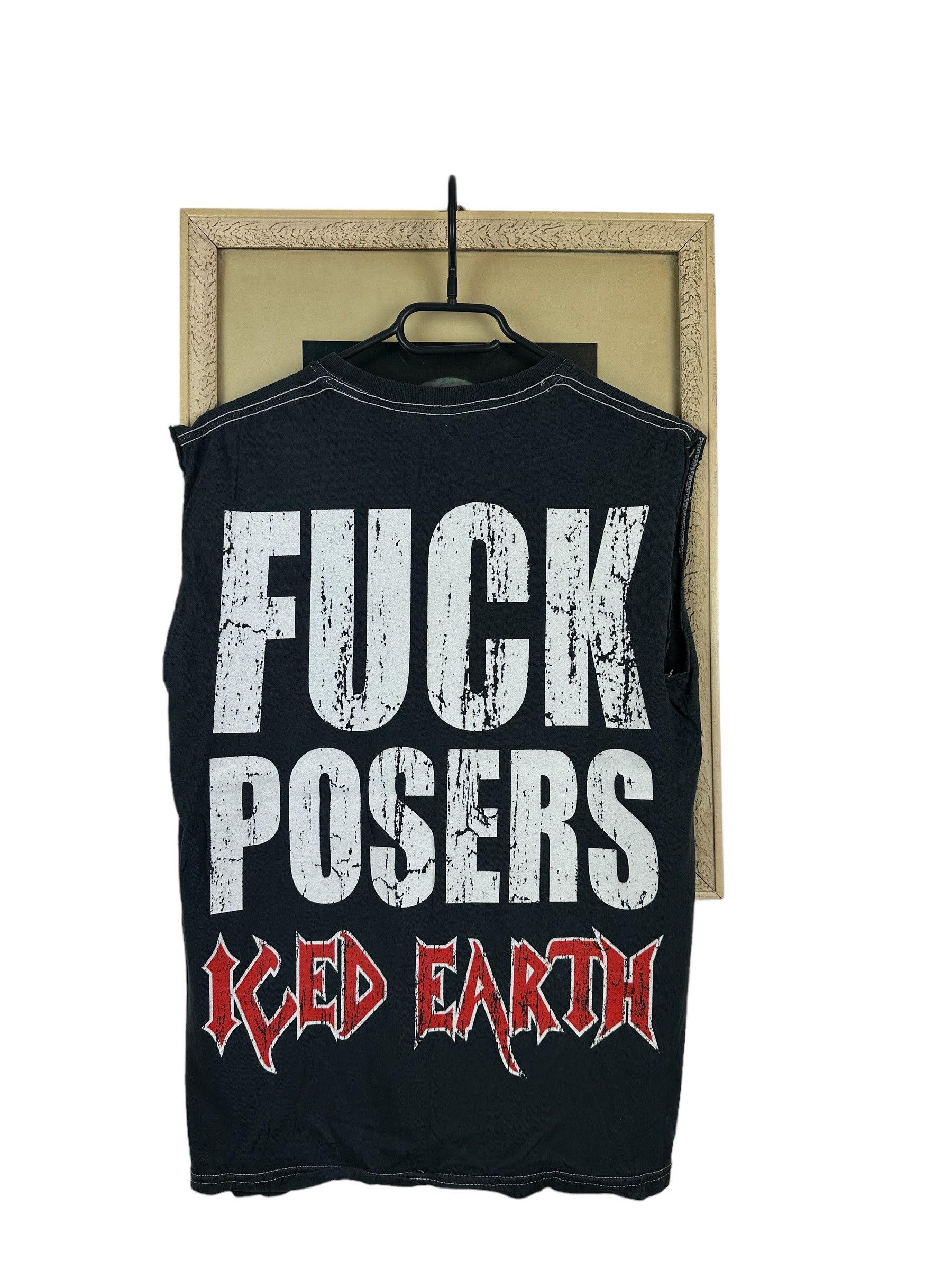 Band Tees Vintage Iced Earth Band Shirt Sleveless rare Hype Tee Size US S / EU 44-46 / 1 - 7 Thumbnail