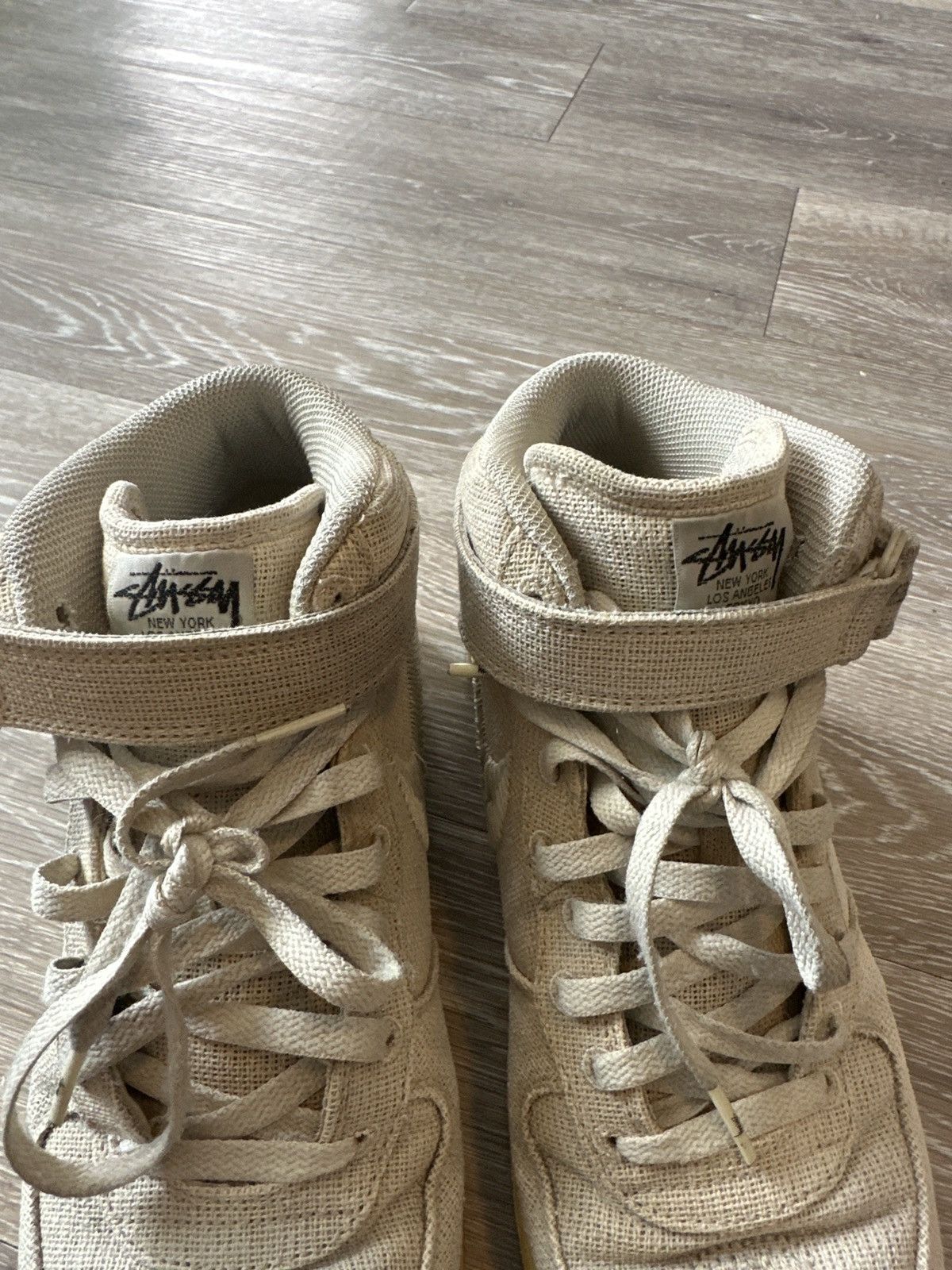 Nike × Stussy 2022 Stussy x Nike Air Force 1 Mid 'Fossil' Size US 10 / EU 43 - 8 Thumbnail