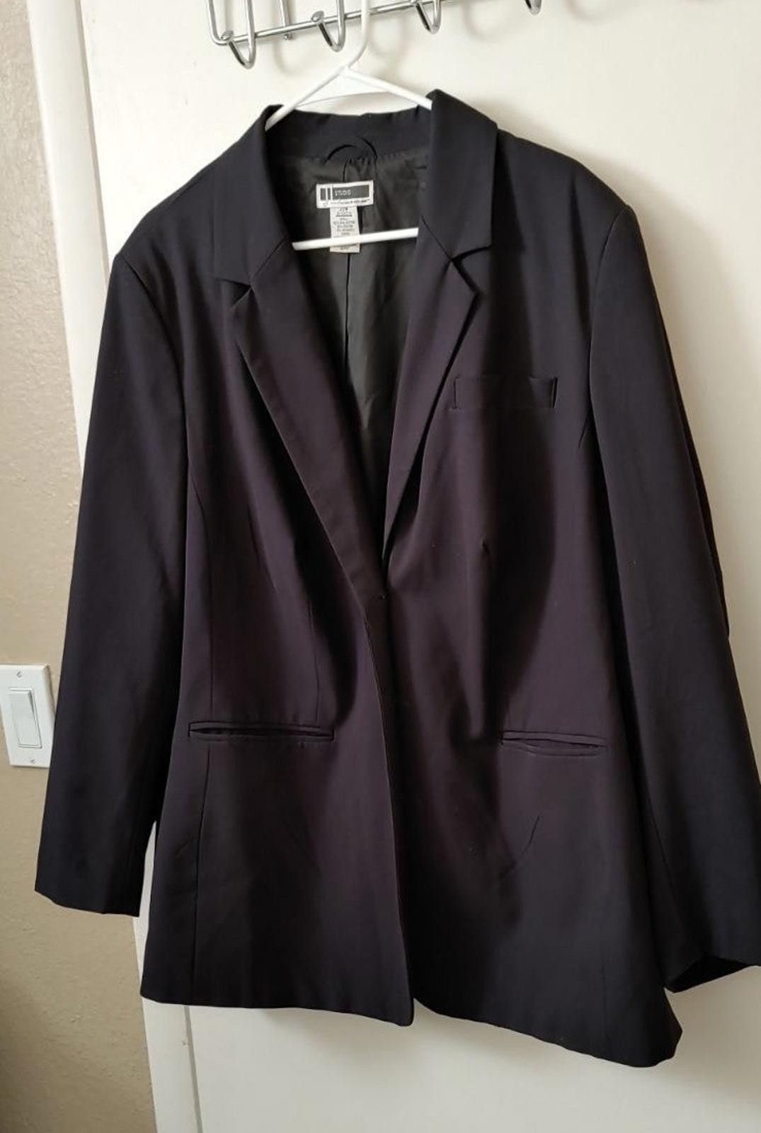 Other Chic JL Studio Exclusively For Jessica London Black Blazer Size XXL / US 16-18 / IT 52-54 - 3 Thumbnail