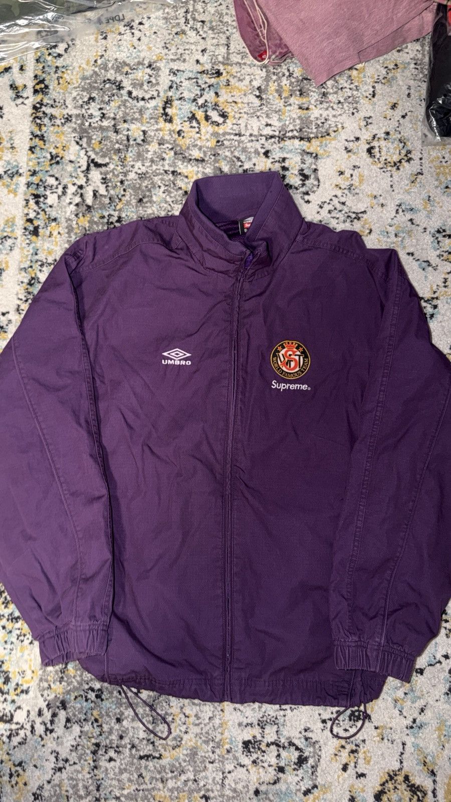 Supreme × Umbro Supreme Umbro Track Jacket Dusty Plum SS22 | Grailed
