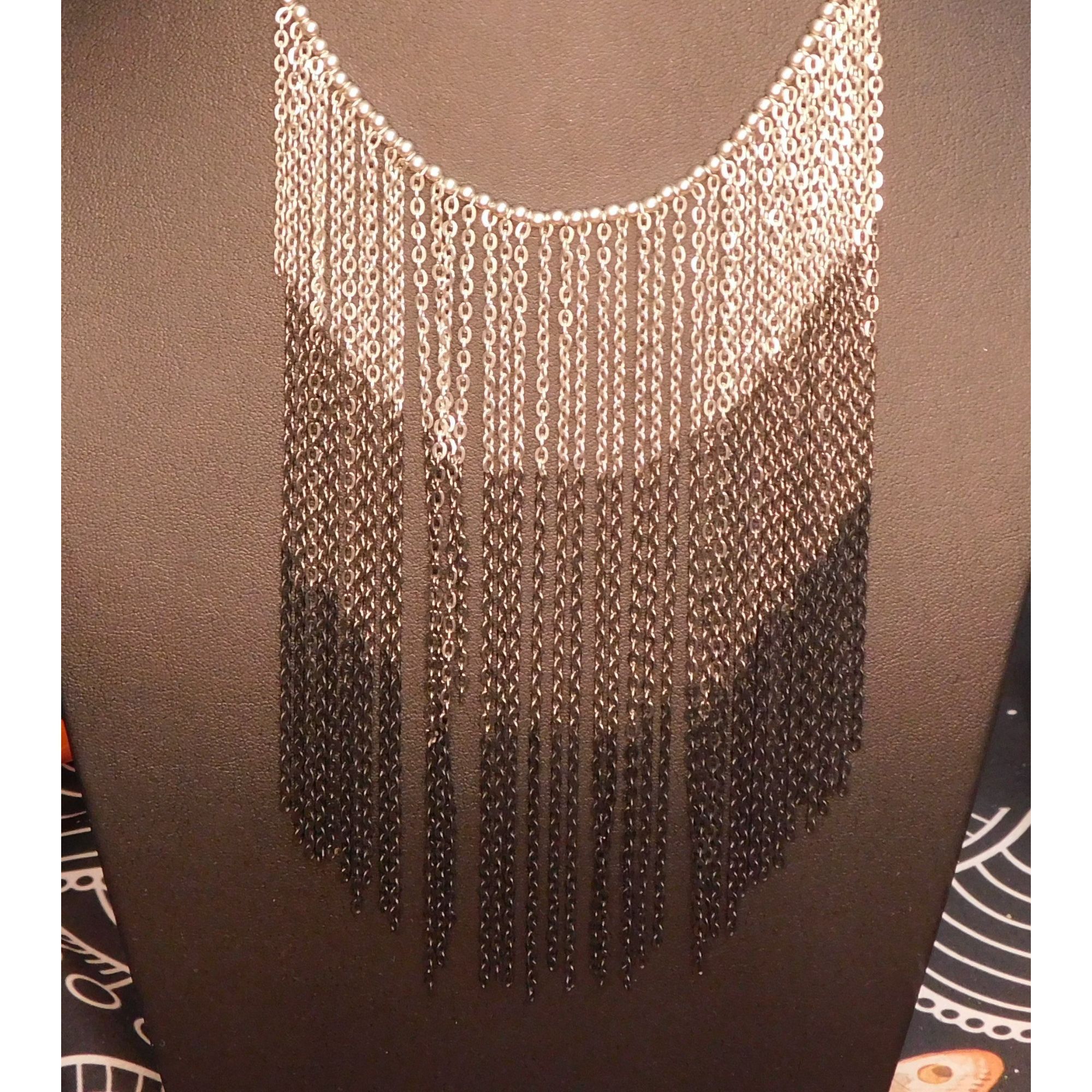 Other Glam Goth Multitone Cascading Fringe Necklace Size ONE SIZE - 3 Thumbnail
