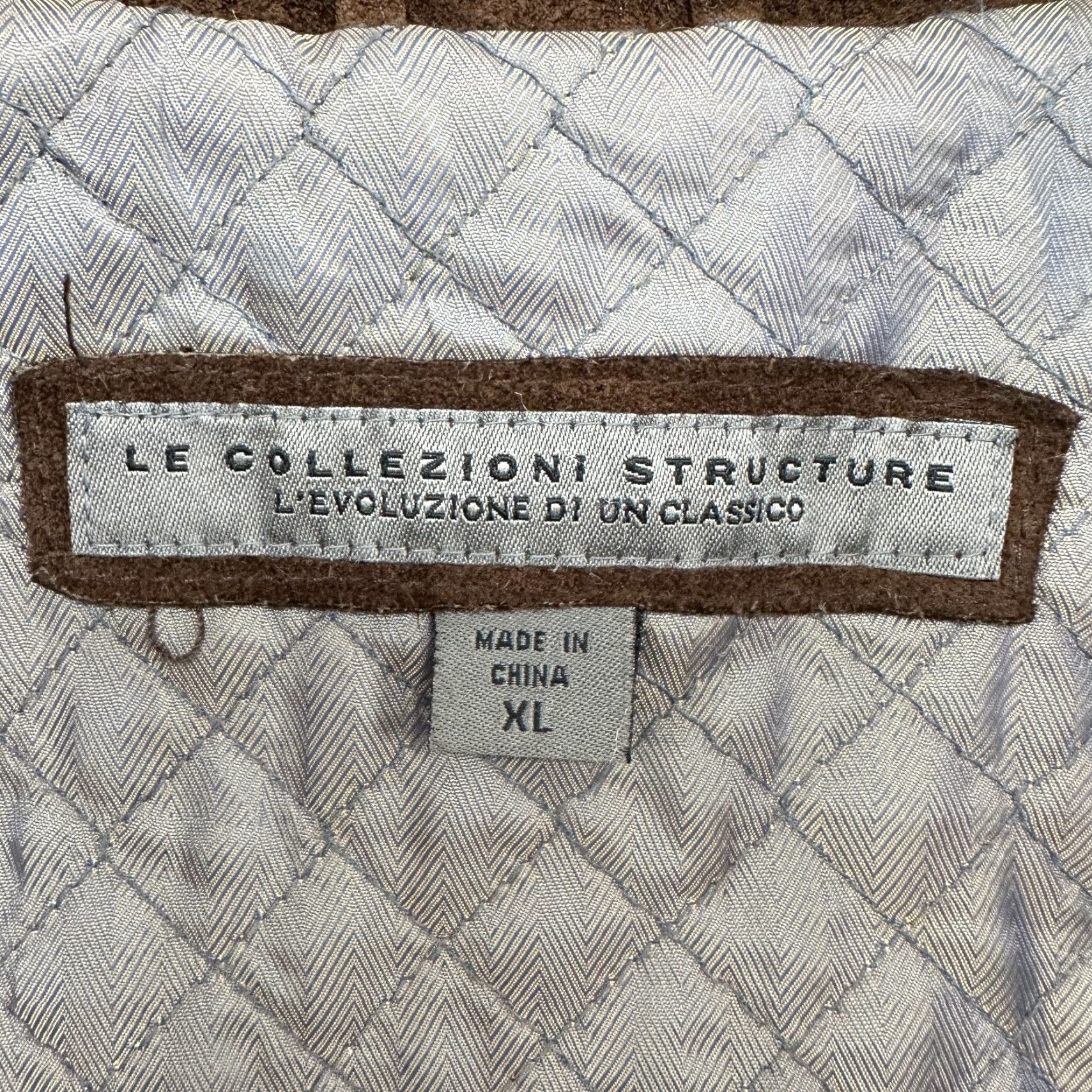Vintage VINTAGE Le Collezioni Structure Jacket Men XL Brown Suede Leather 90s Bomber Full Zip Lined Quilted Winter Fall Casual Size US XL / EU 56 / 4 - 7 Thumbnail
