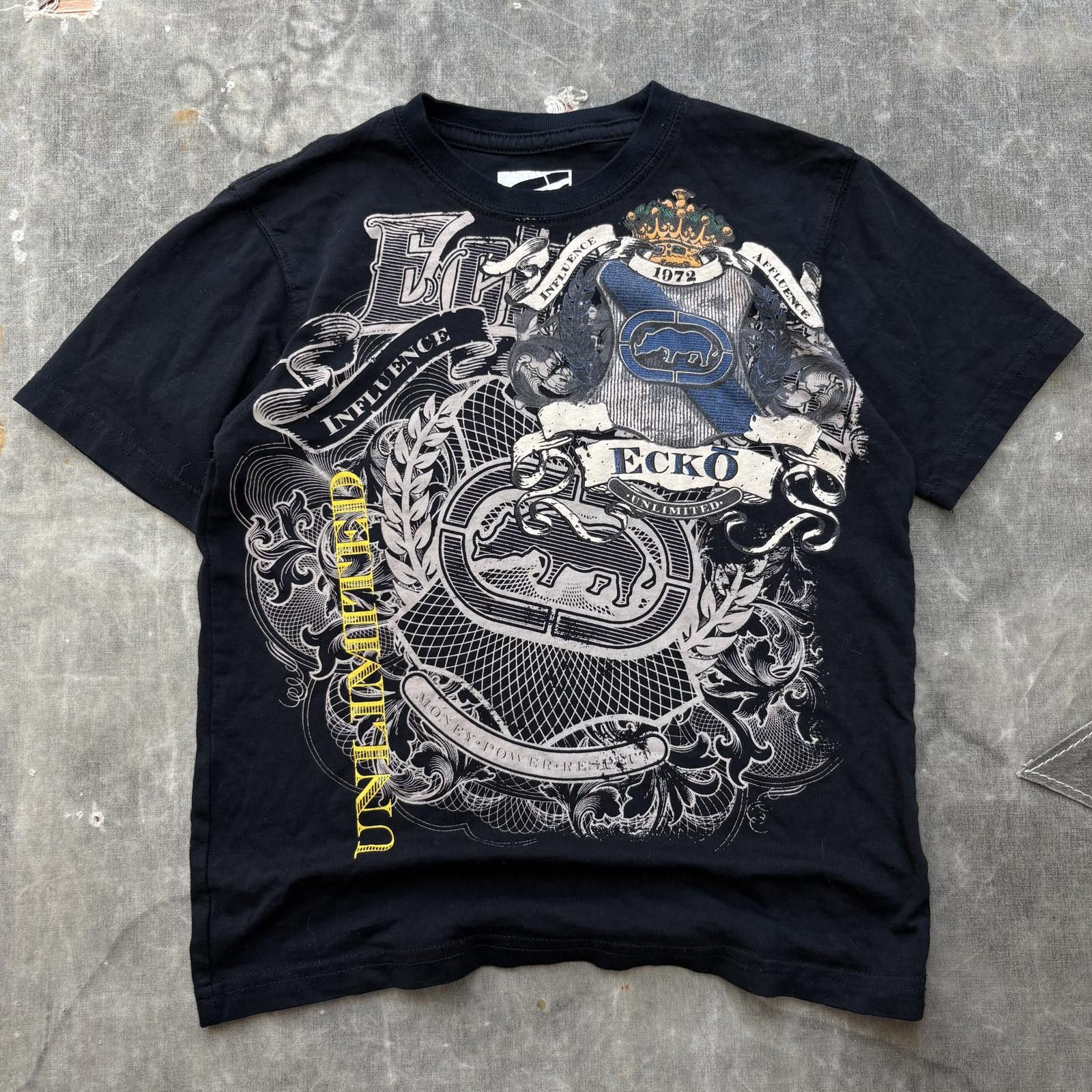 Ecko Unltd. Vintage Y2K Ecko Unltd. Grunge Graphic Women’s Baby Tee Size S / US 4 / IT 40 - 1 Thumbnail