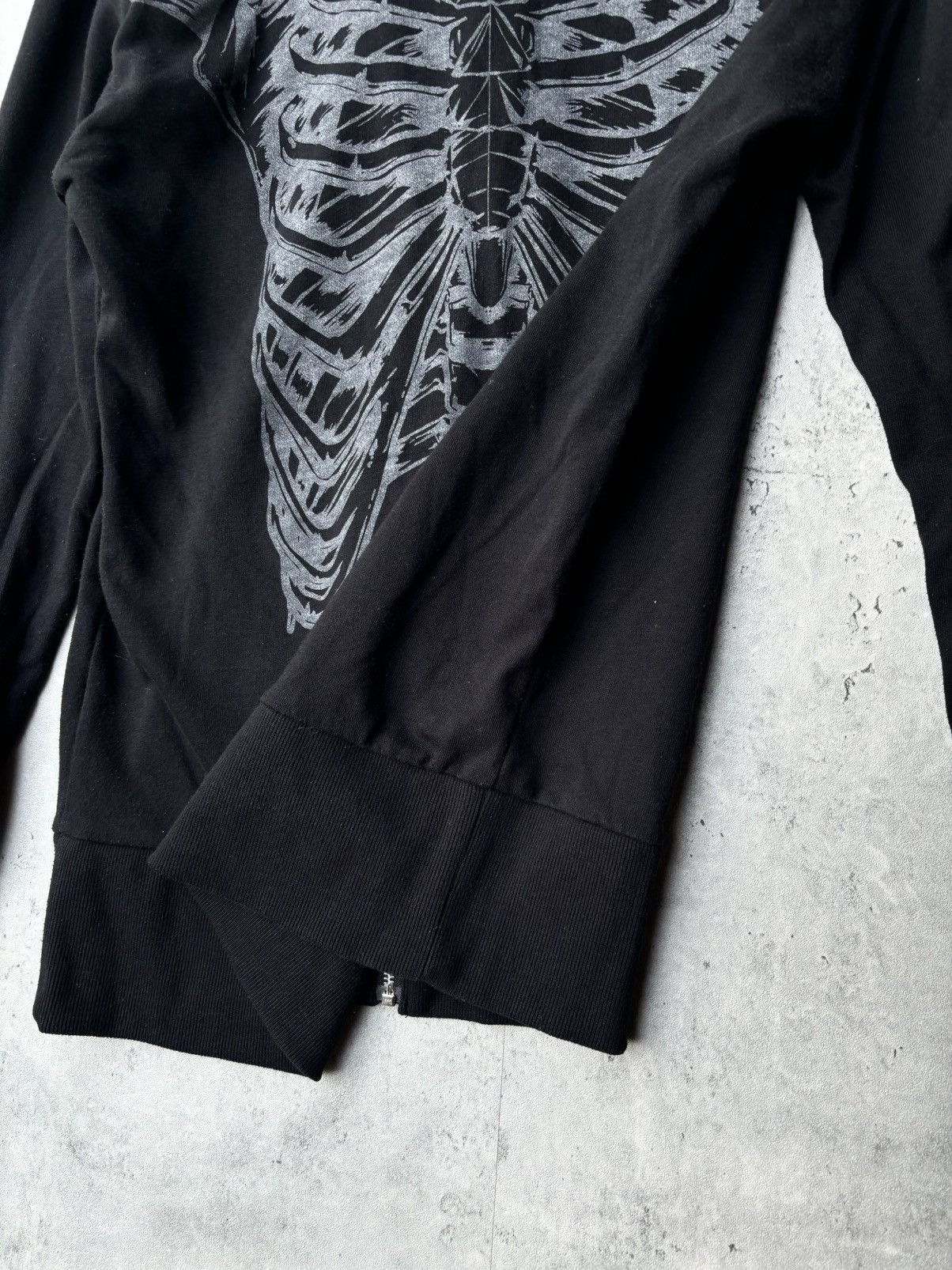 If Six Was Nine Vintage Y2K GLAD NEWS Skull Skeleton Punk Hoodie Zip Up Size US S / EU 44-46 / 1 - 3 Thumbnail