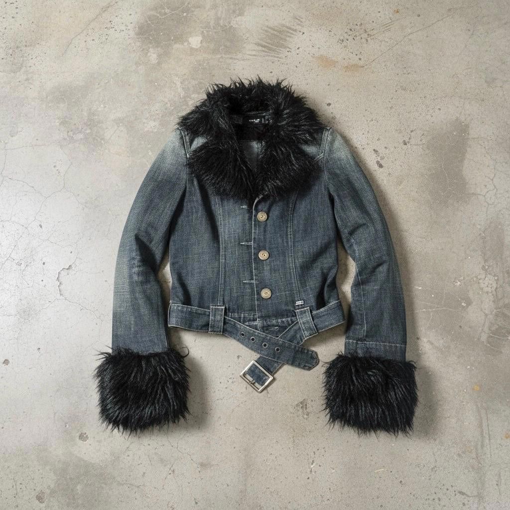 Other The Miss Sixty Furry Denim Jacket Size ONE SIZE - 1 Thumbnail