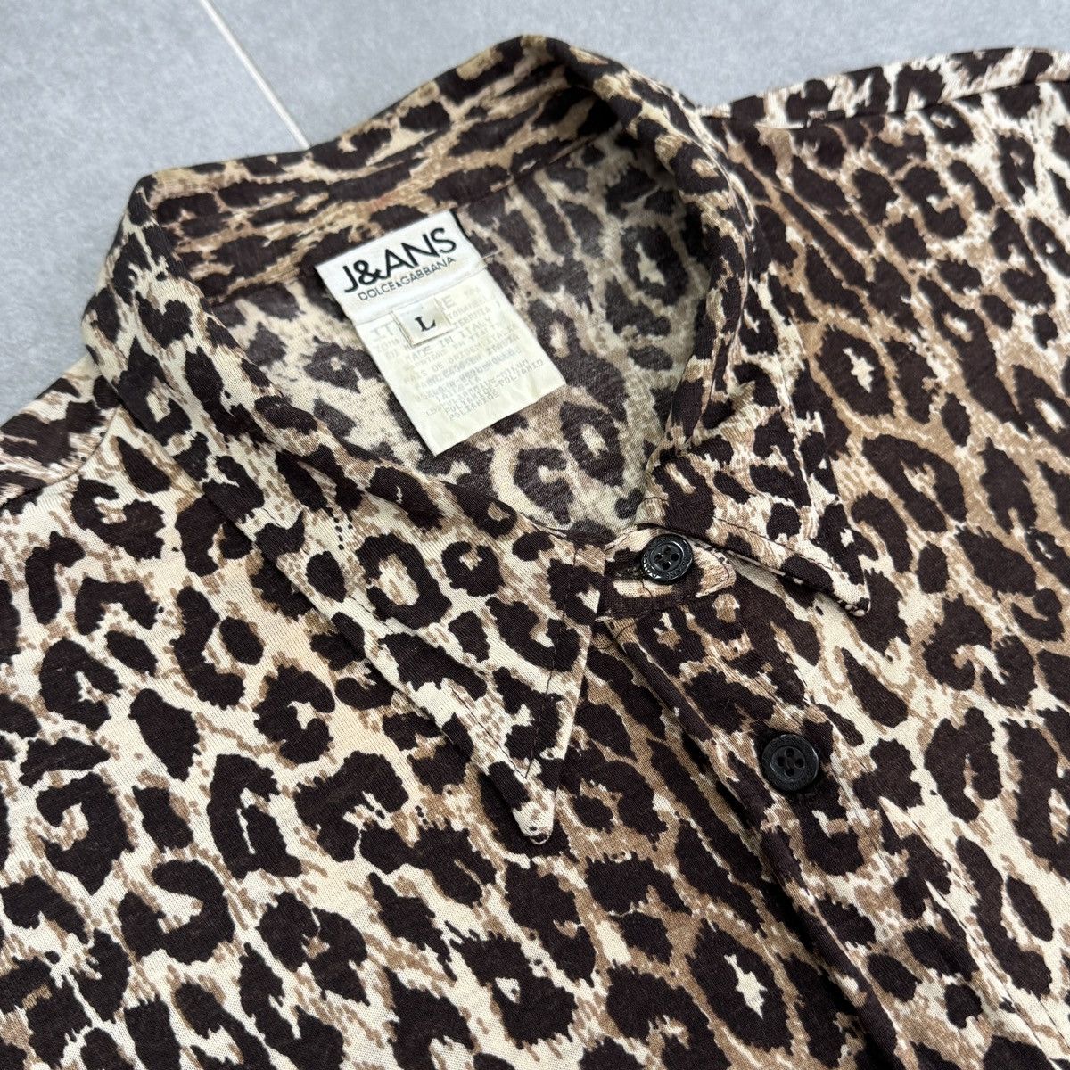 Dolce & Gabbana Vintage Dolce & Gabbana Jeans Wool Button Blouse Leopard Size M / US 6-8 / IT 42-44 - 11 Thumbnail