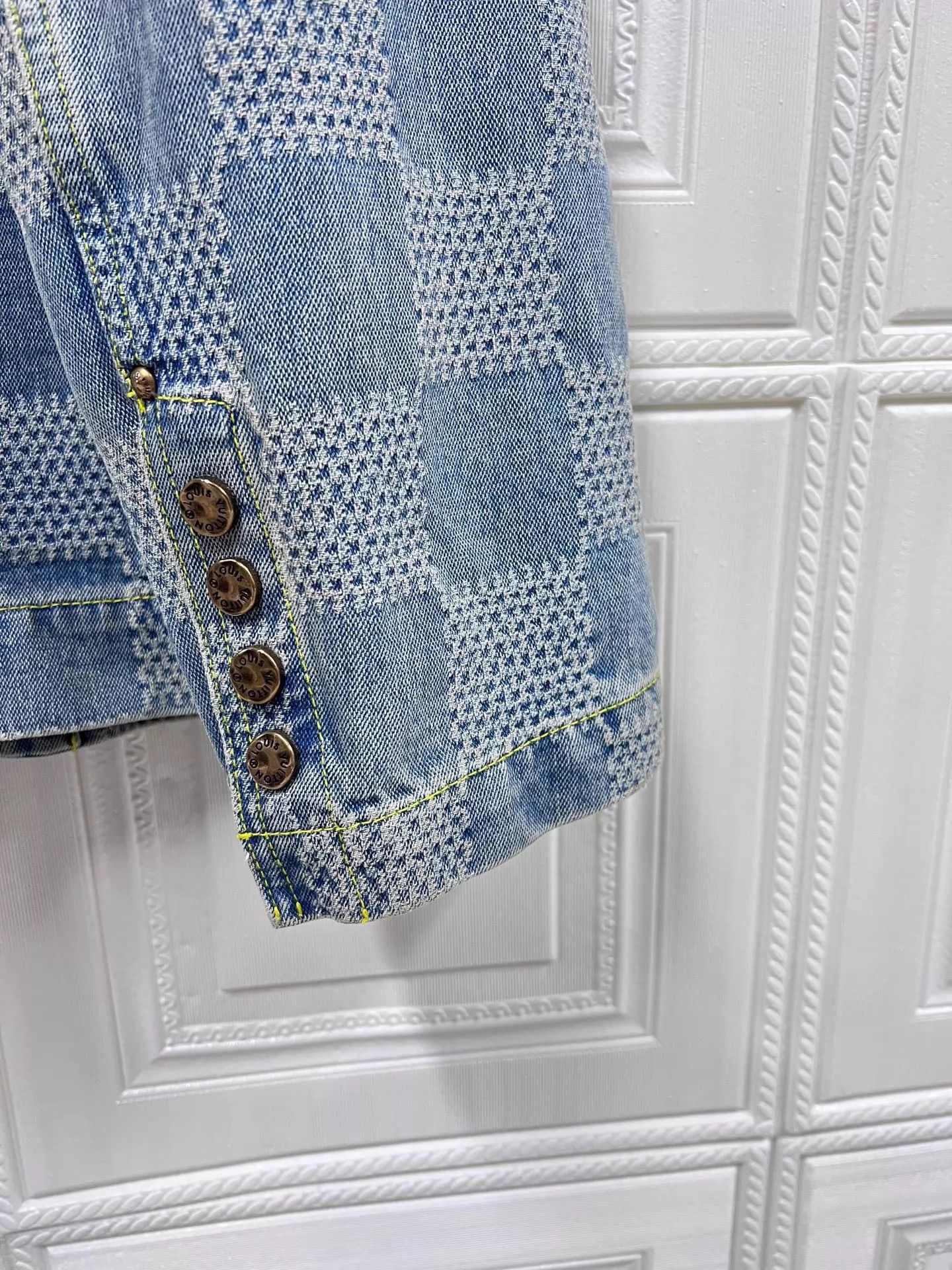 Louis Vuitton LV Pharrell Damier All-Over Print Denim Jacket Size 52 Size US L / EU 52-54 / 3 - 7 Thumbnail