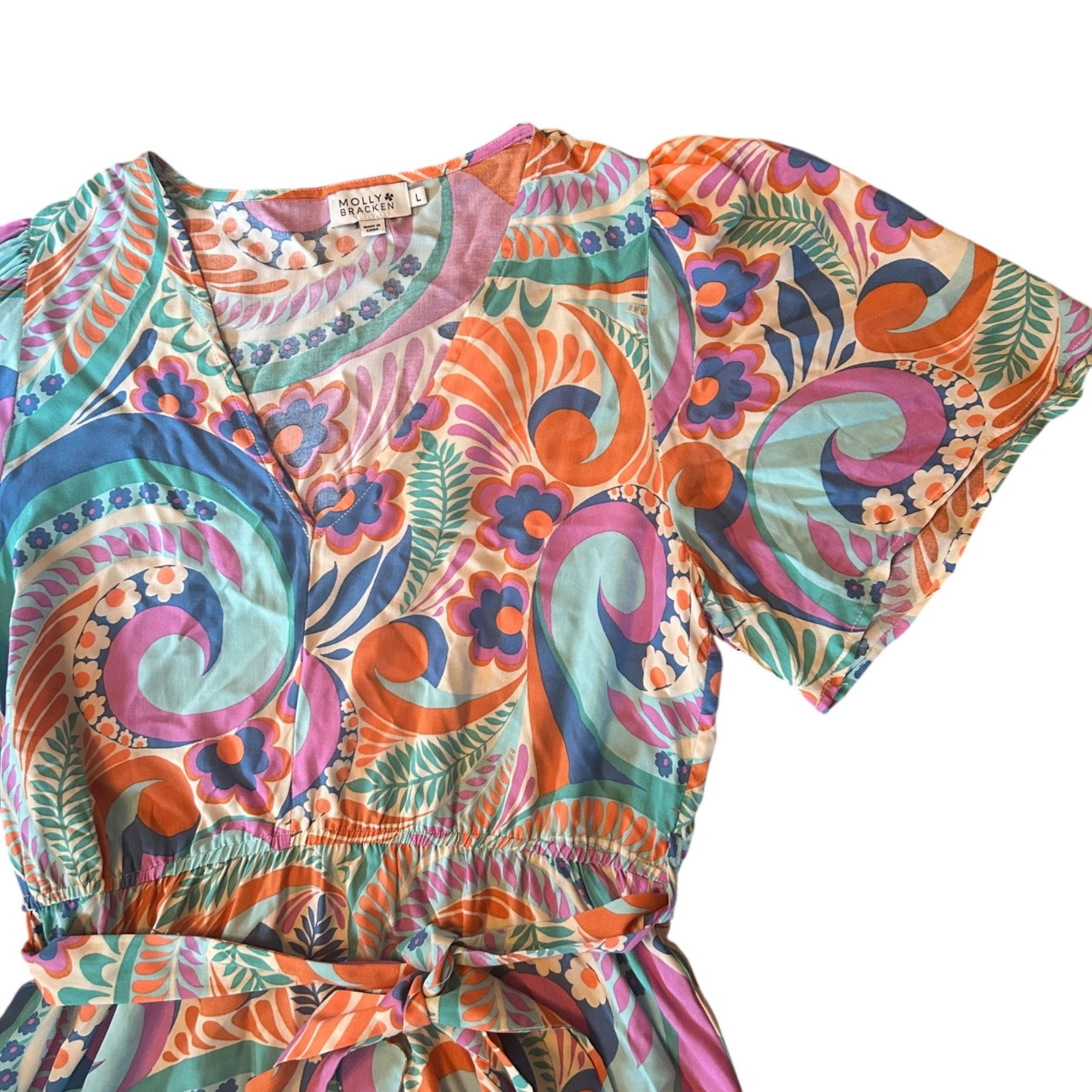 Other Molly Bracken Novelty Retro Inspired Colorful Floral Print D Size L / US 10 / IT 46 - 4 Thumbnail