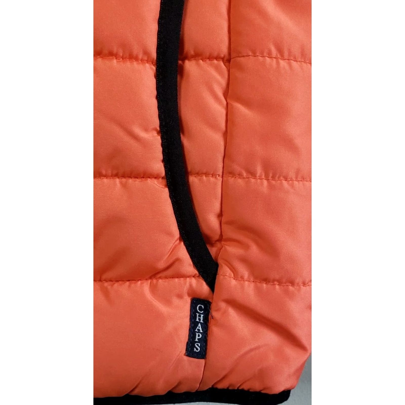 Chaps Chaps Travel Easy Packable Sleeveless Vest Men's Large Orange Quilted Full Zip Size US L / EU 52-54 / 3 - 3 Thumbnail