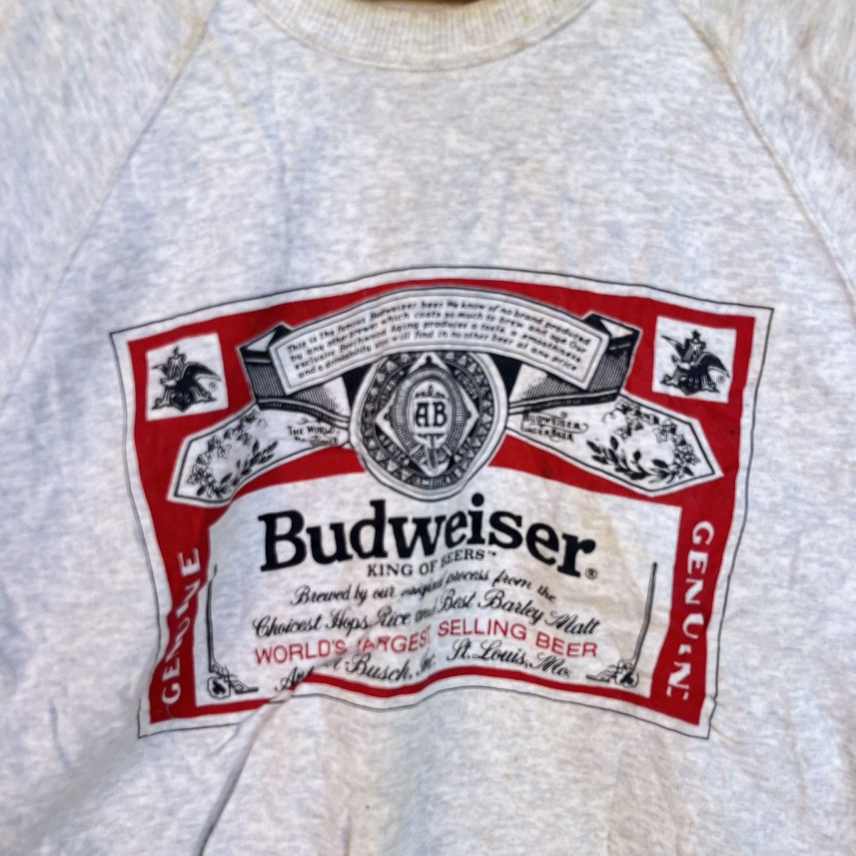 Other Vintage Budweiser Big Printed Crewneck Sweatshirt Size L Size US L / EU 52-54 / 3 - 4 Thumbnail
