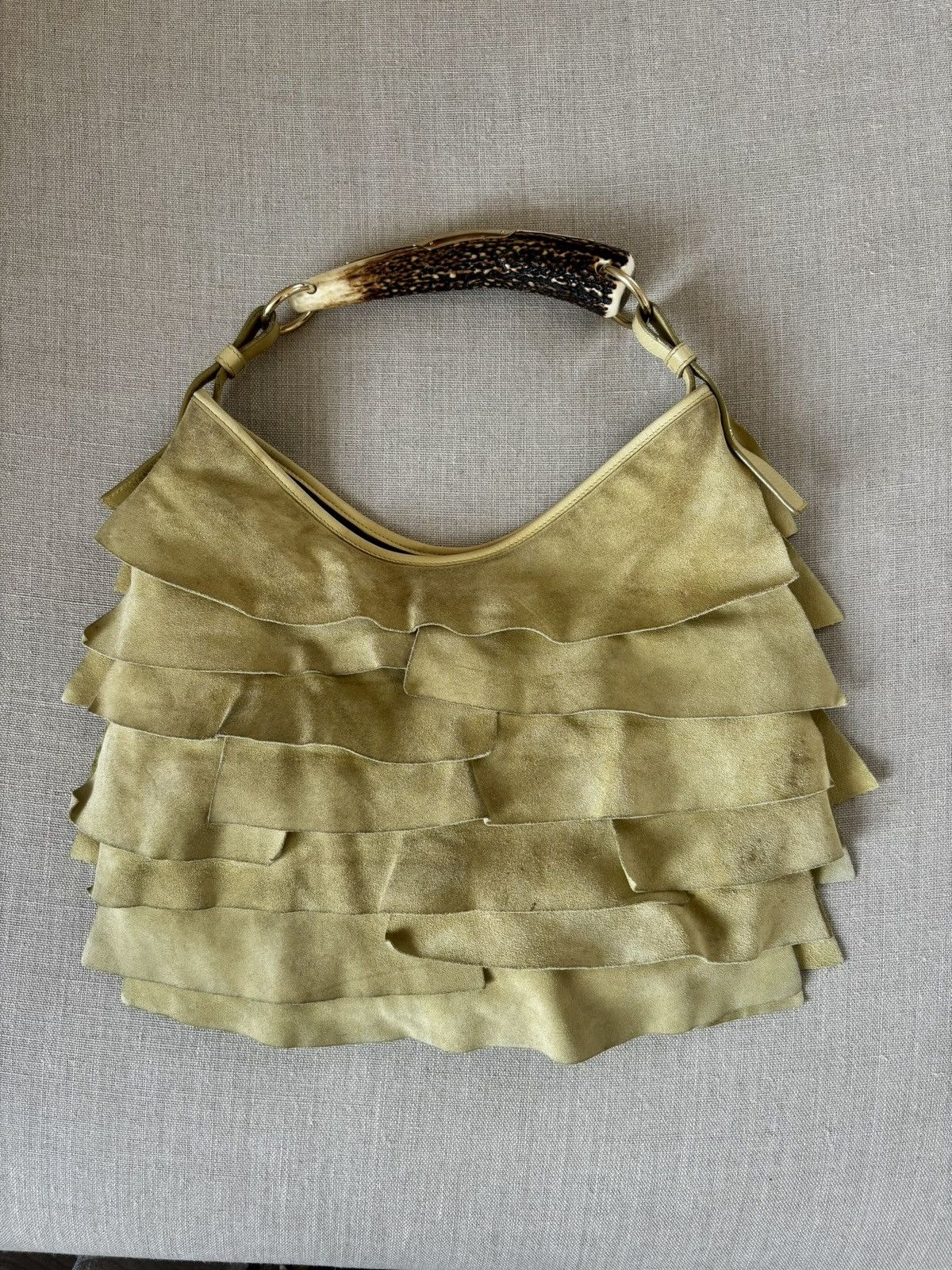 Yves Saint Laurent Beige Yves Saint Laurent Mombasa Saint Tropez Hobo Size ONE SIZE - 5 Thumbnail