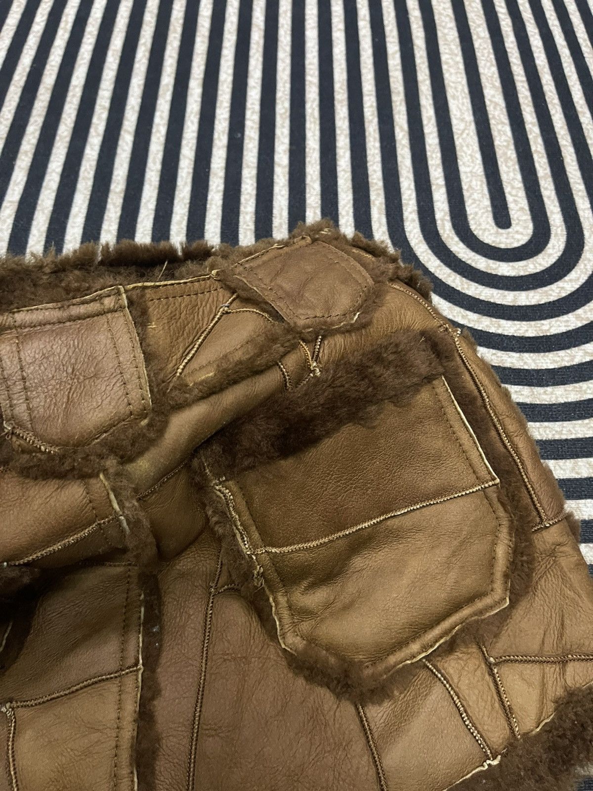 Hysteric Glamour 1990s HYSTERIC GLAMOUR ASYMMETRICAL PATCH SHEEPSKIN LEATHER Size 26" / US 2 / IT 38 - 18 Thumbnail
