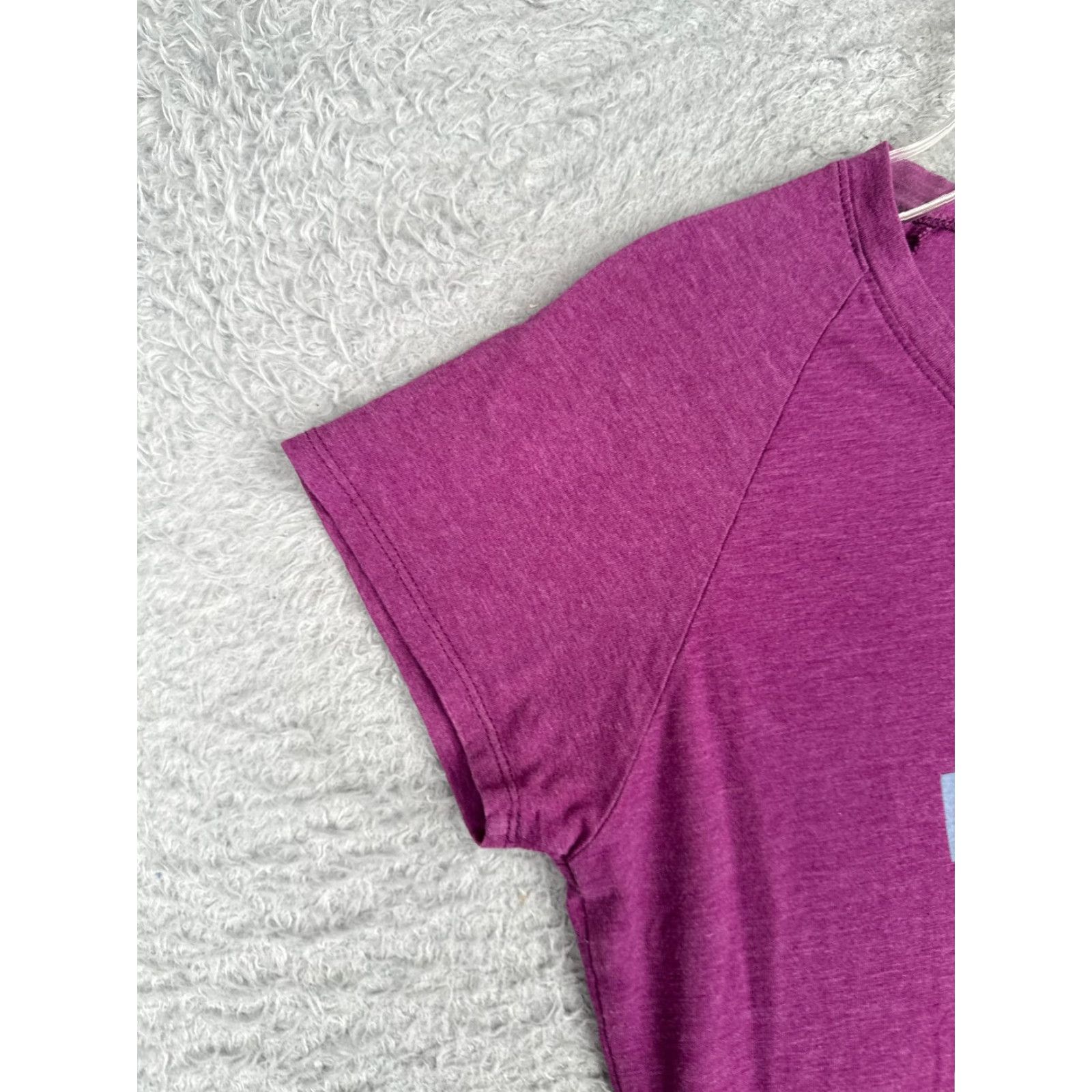 The North Face The North Face Shirt Women Medium Purple Crew Neck Slim Fit Cotton Blend READ Size M / US 6-8 / IT 42-44 - 3 Thumbnail