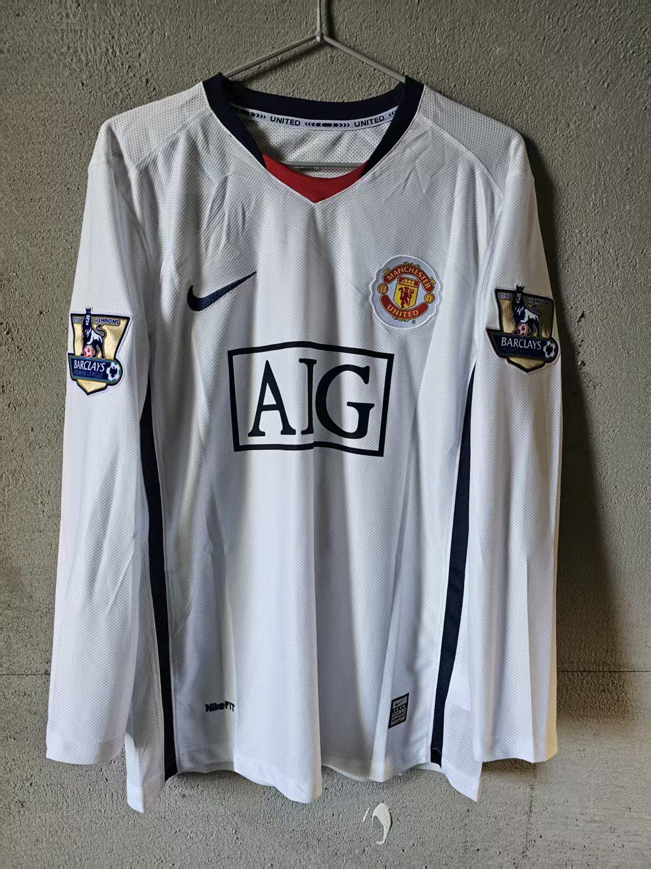 2008 2009 MUFC 7 C Ronaldo Jersey Away Longsleeve