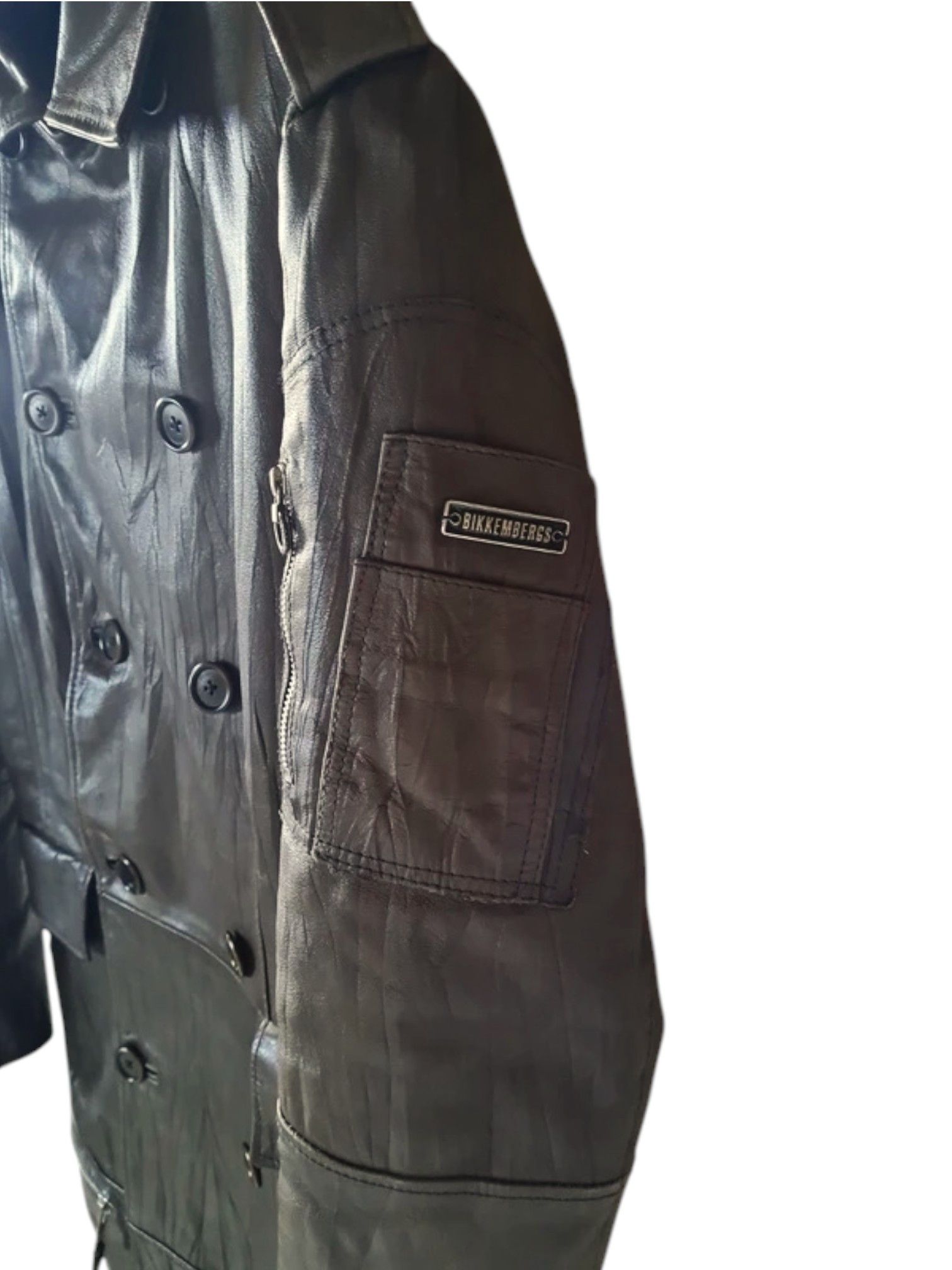 Dirk Bikkembergs Dirk Bikkembergs Buffalo Leather Winter Coat Size US S / EU 44-46 / 1 - 4 Thumbnail