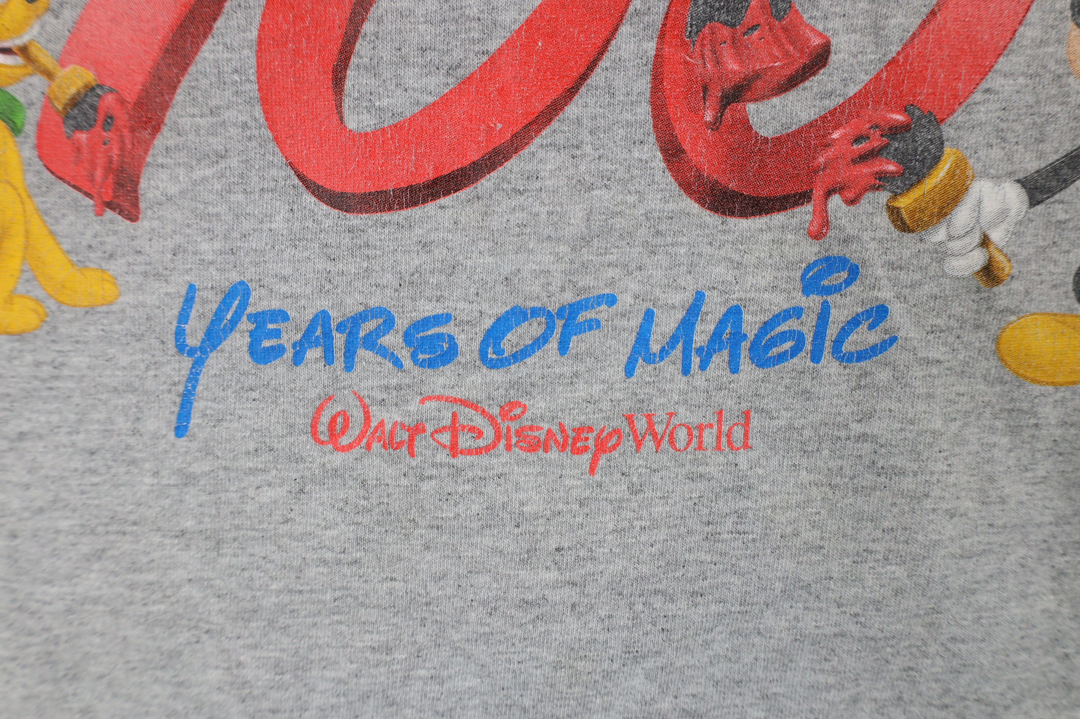 Disney × Vintage Vintage Y2K Disney Magic Walt Disney World T-Shirt Gray Size US XL / EU 56 / 4 - 5 Thumbnail