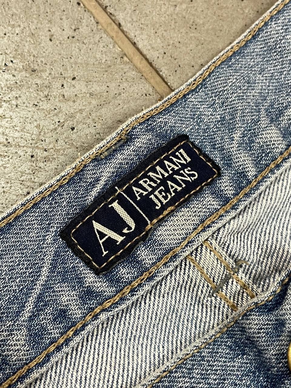 Armani Deconstruct Vintage Armani Jeans Rare Design Size US 33 - 5 Thumbnail