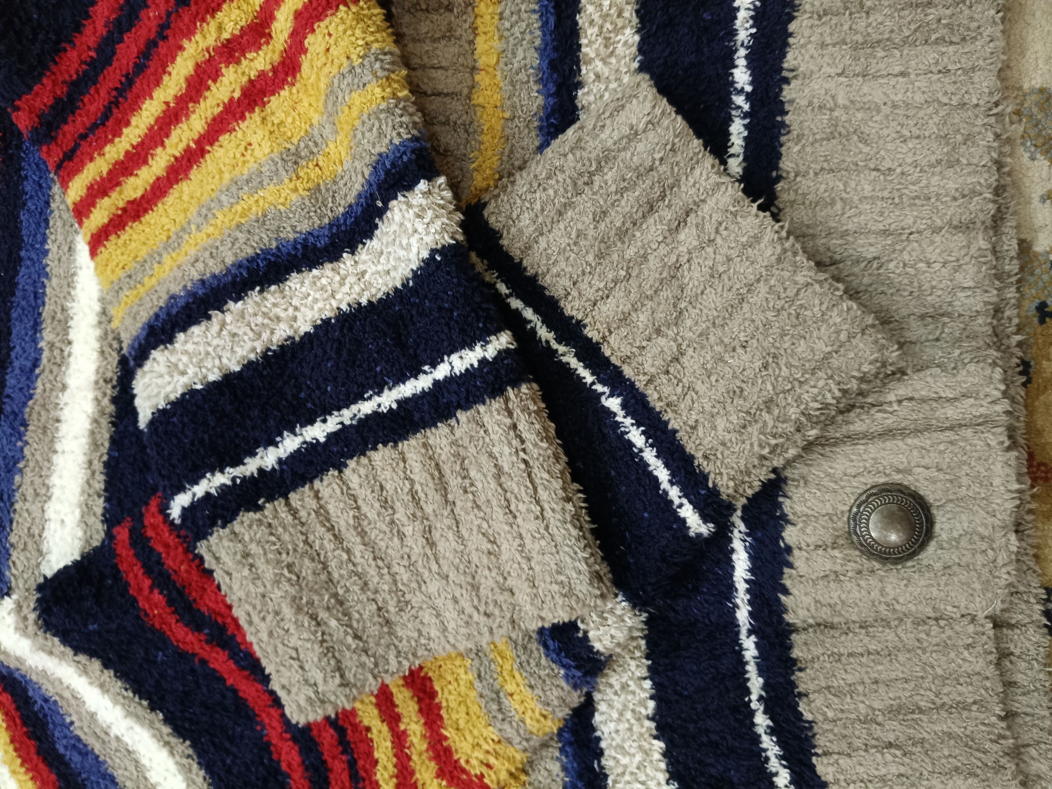 Japanese Brand Power To The People Colourful Stripes Knitwear Size US XL / EU 56 / 4 - 4 Thumbnail