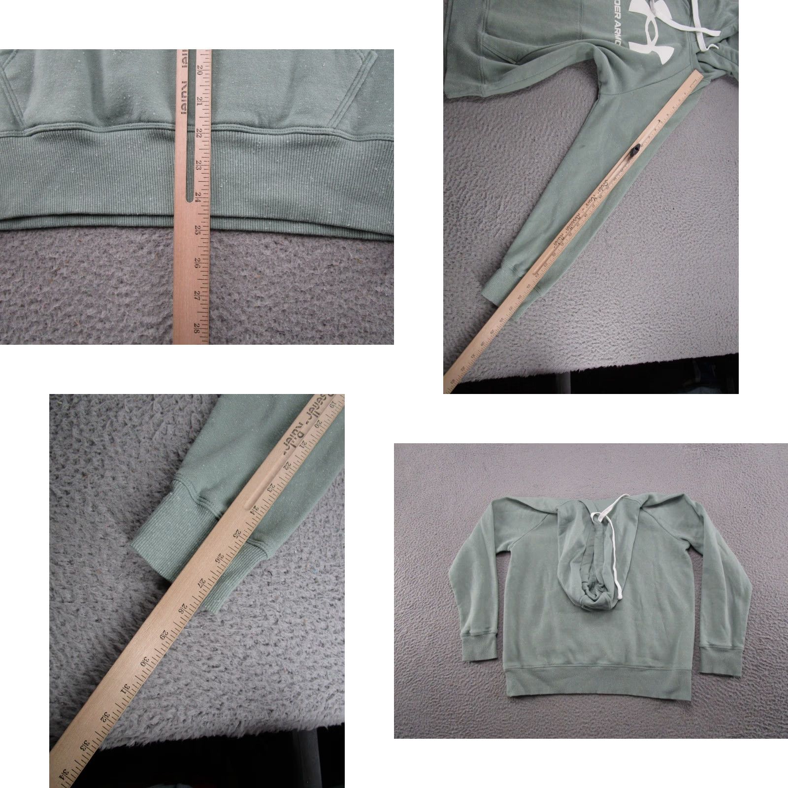 Under Armour UA Women's Rival Fleece Logo Hoodie Green Sweatshirt Size S Pullover Size S / US 4 / IT 40 - 8 Thumbnail